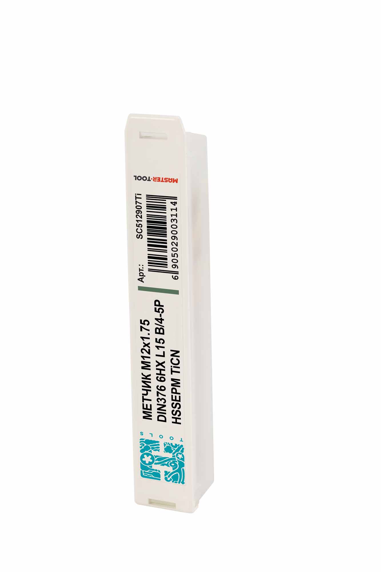 Метчик винтовой для Титана H-Tools М12х1,75 DIN376 HSSEPM-TiCN 6HX SC512907Ti