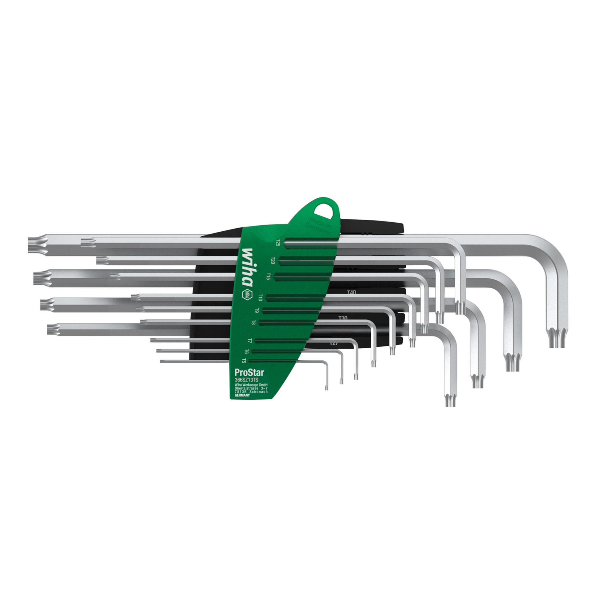 Набор ключей Г-образных TORX T5-T45 ProStar 13шт Wiha 366TS 39105 (SB)