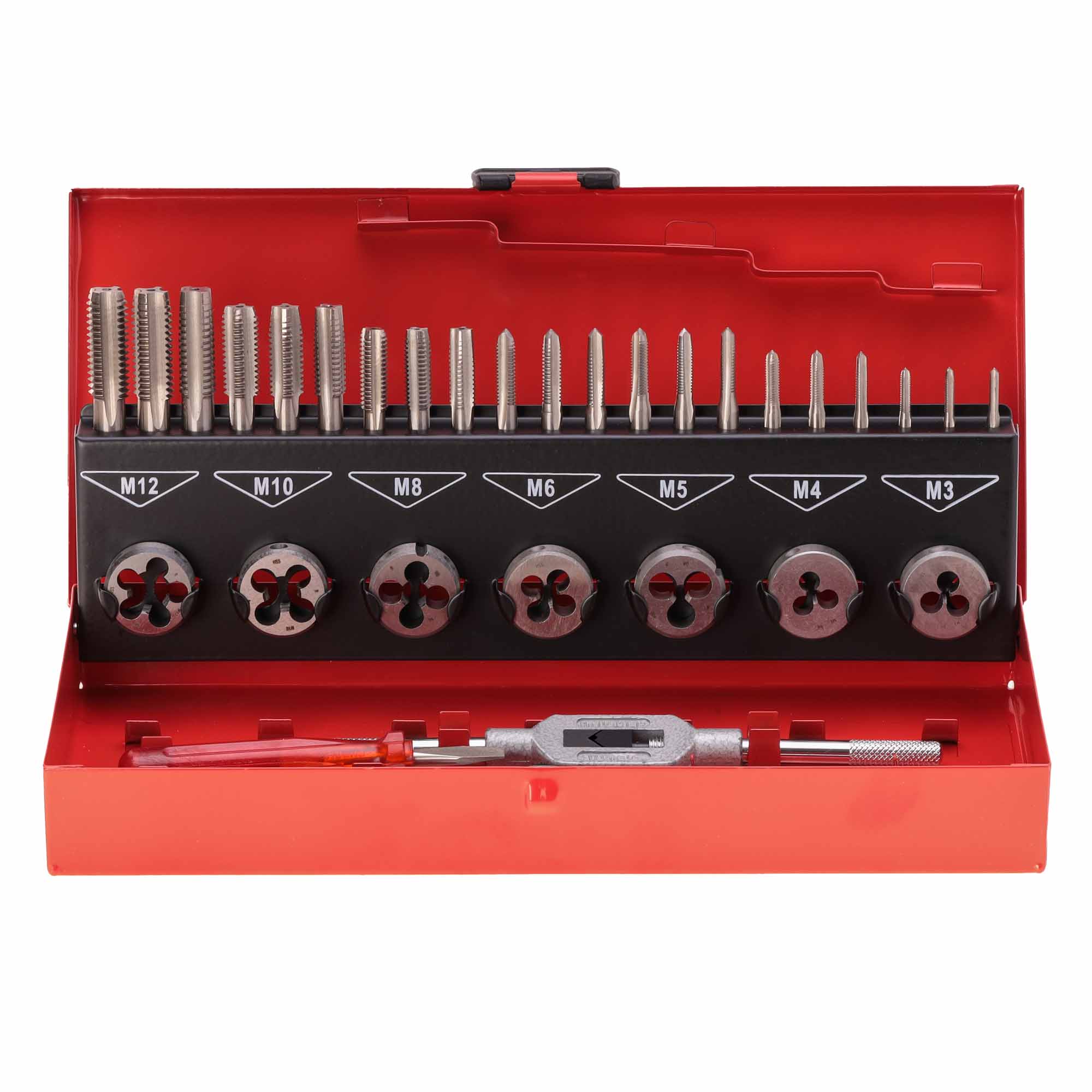 Набор метчиков и плашек Ruko M3-M12 HSS-G 31пр 245010