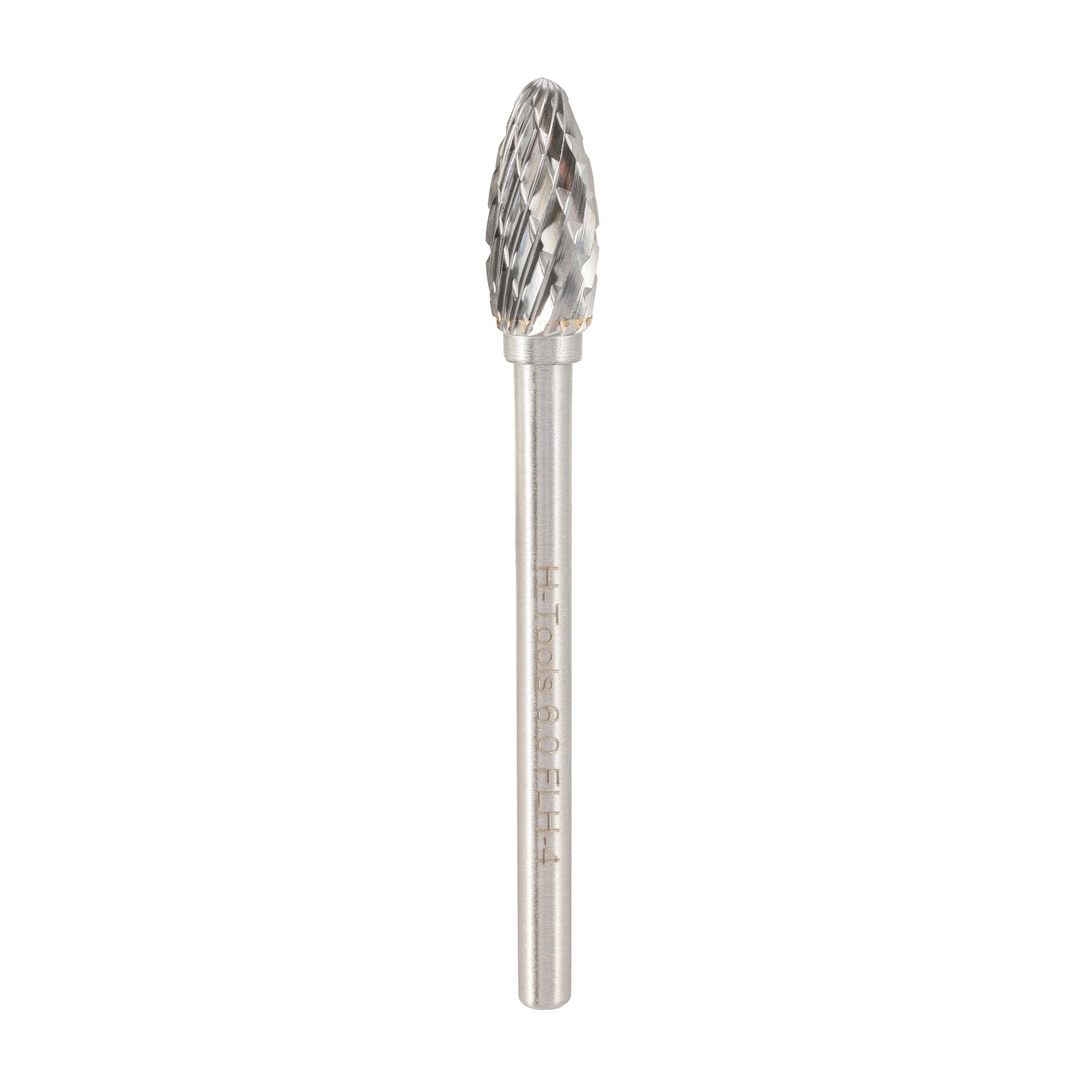 Бор-фреза твердосплавная H-Tools H(FLH) 6,0x14x38x3мм HM 116246HT