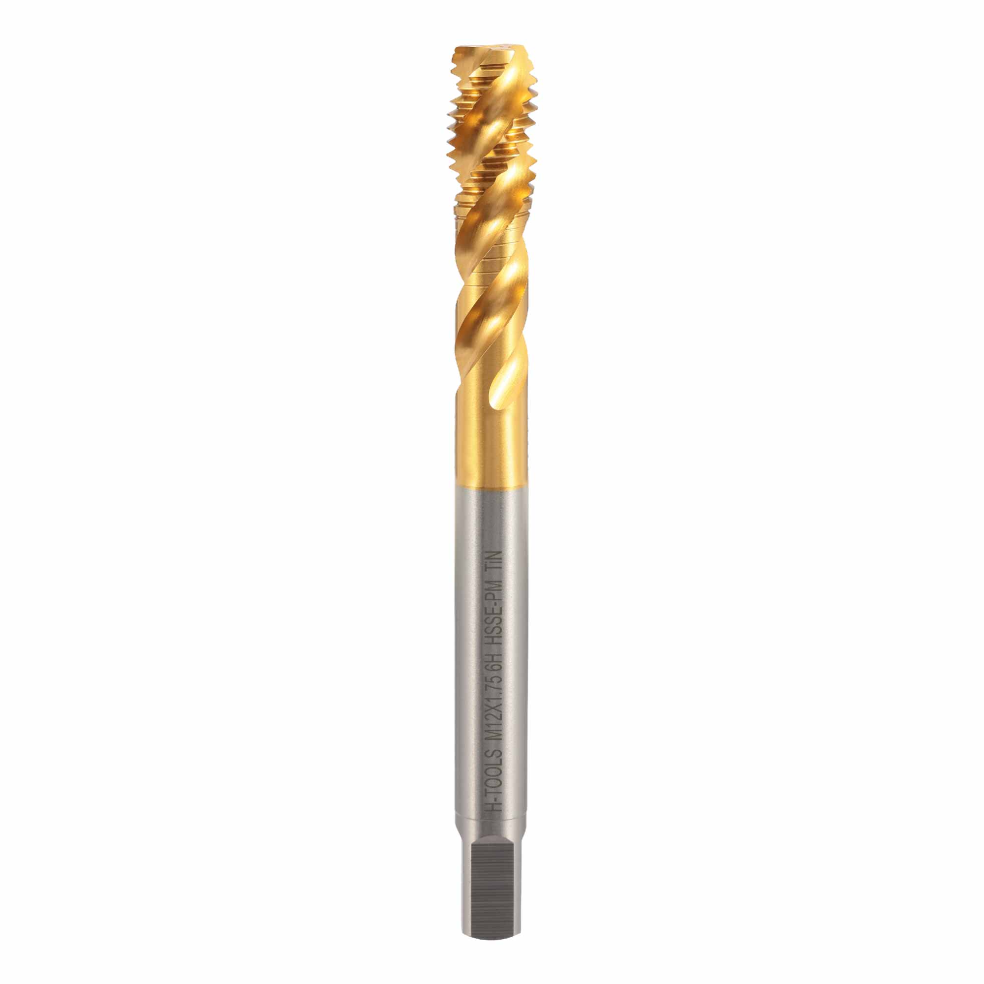 Метчик винтовой машинный H-Tools HSSEPM TiN DIN376C R45 6h М12х1,75 30137THT