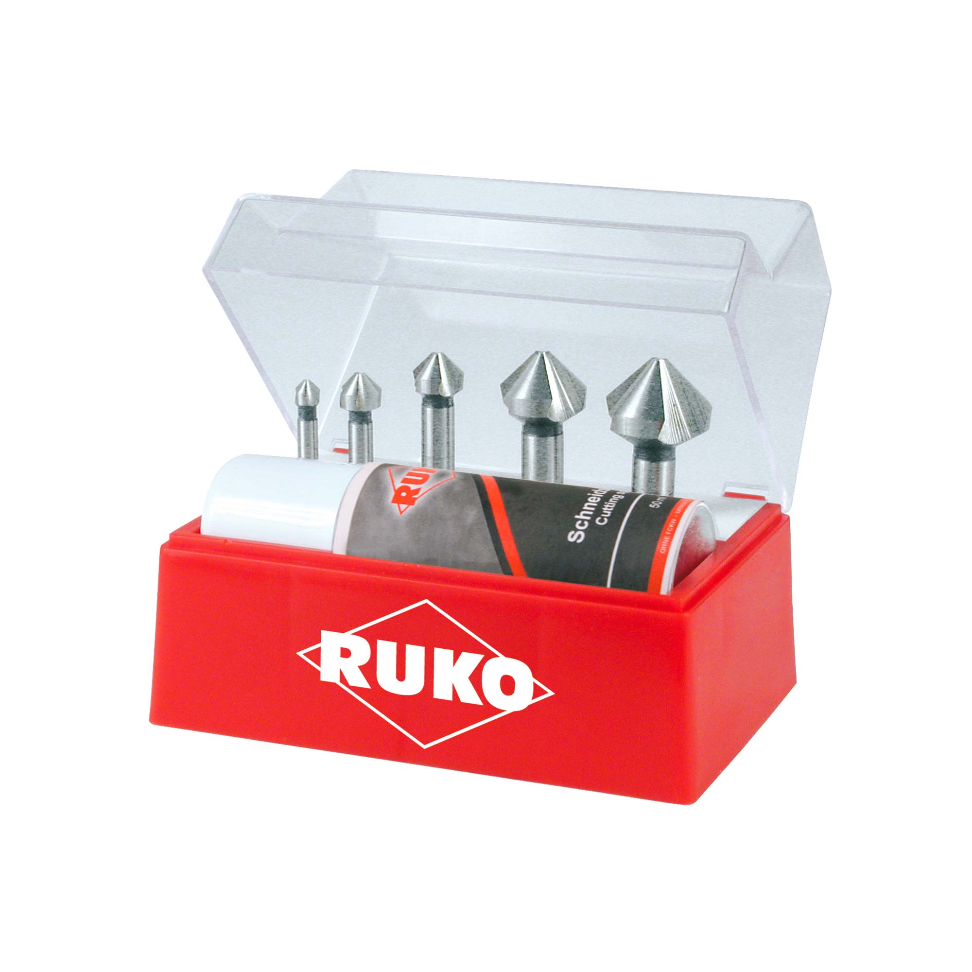 Набор зенковок для алюминия Ruko 90° 6,3-25мм DIN335C HSS-G 3z 5шт 102142A