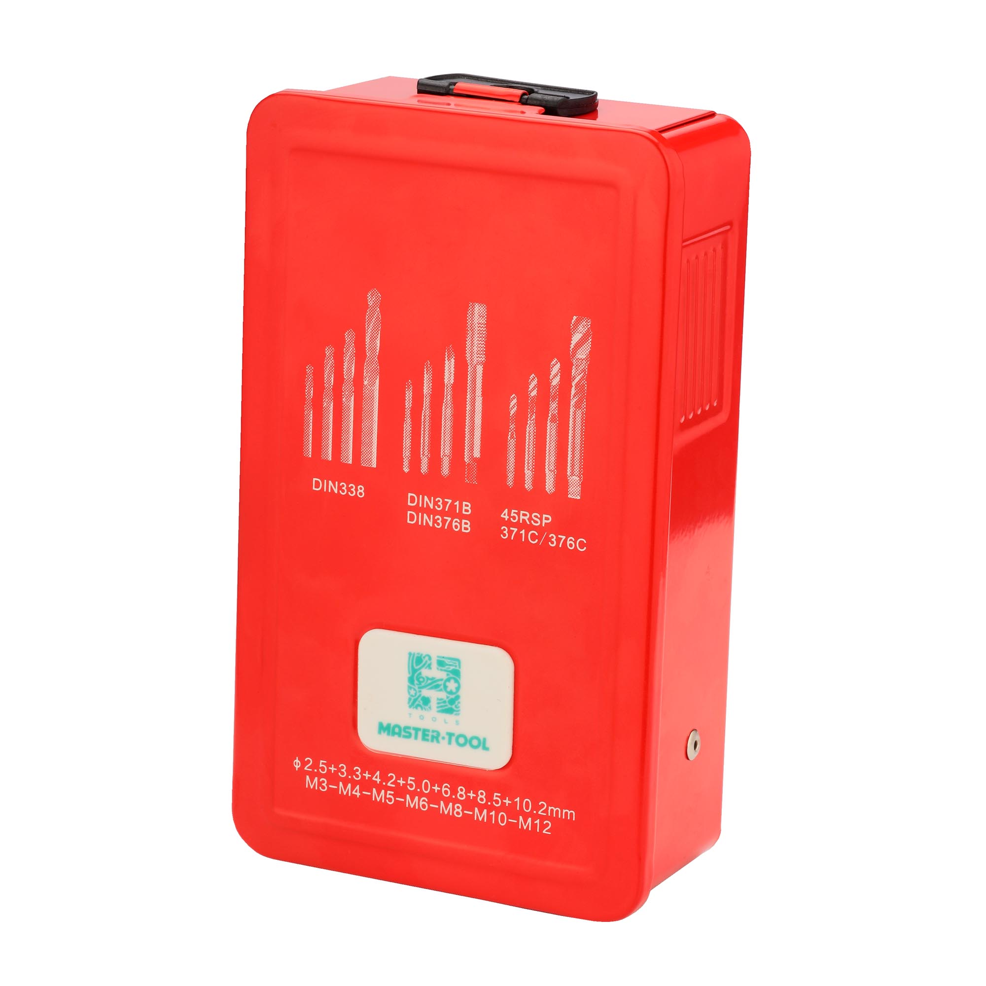 Набор машинных метчиков H-Tools M3-M12 HSSE-TiN DIN371/376 21пр 245054THT