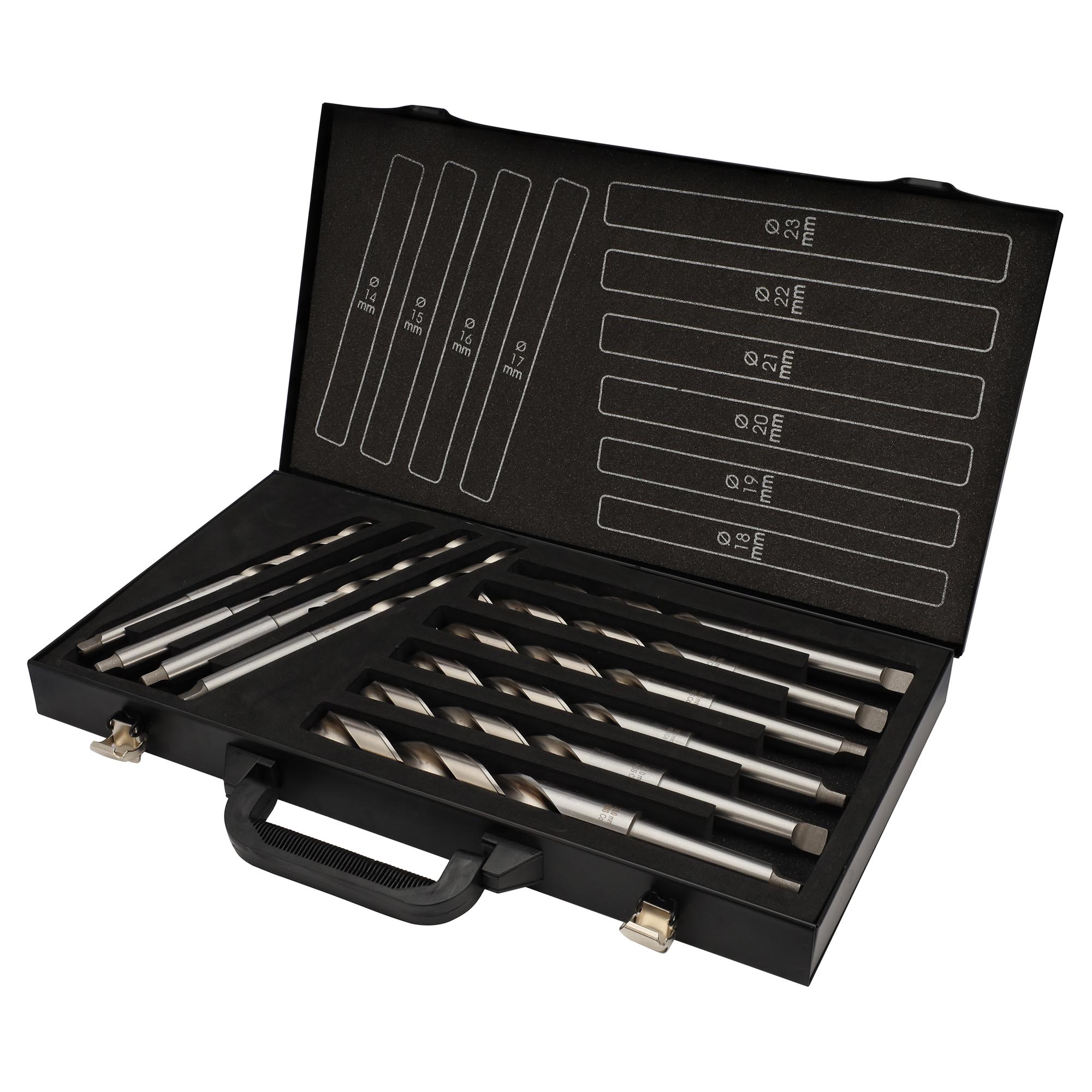 Набор сверл по металлу H-Tools PRO 14-23мм 10шт HSSE-Co5 135° DIN345 204001EHT