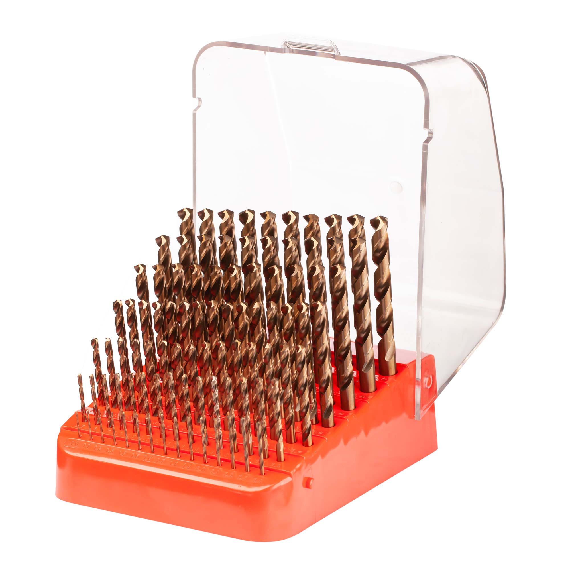 Набор сверл по металлу H-Tools 1-10мм 91шт HSSE-Co5 135° DIN338 215223HT