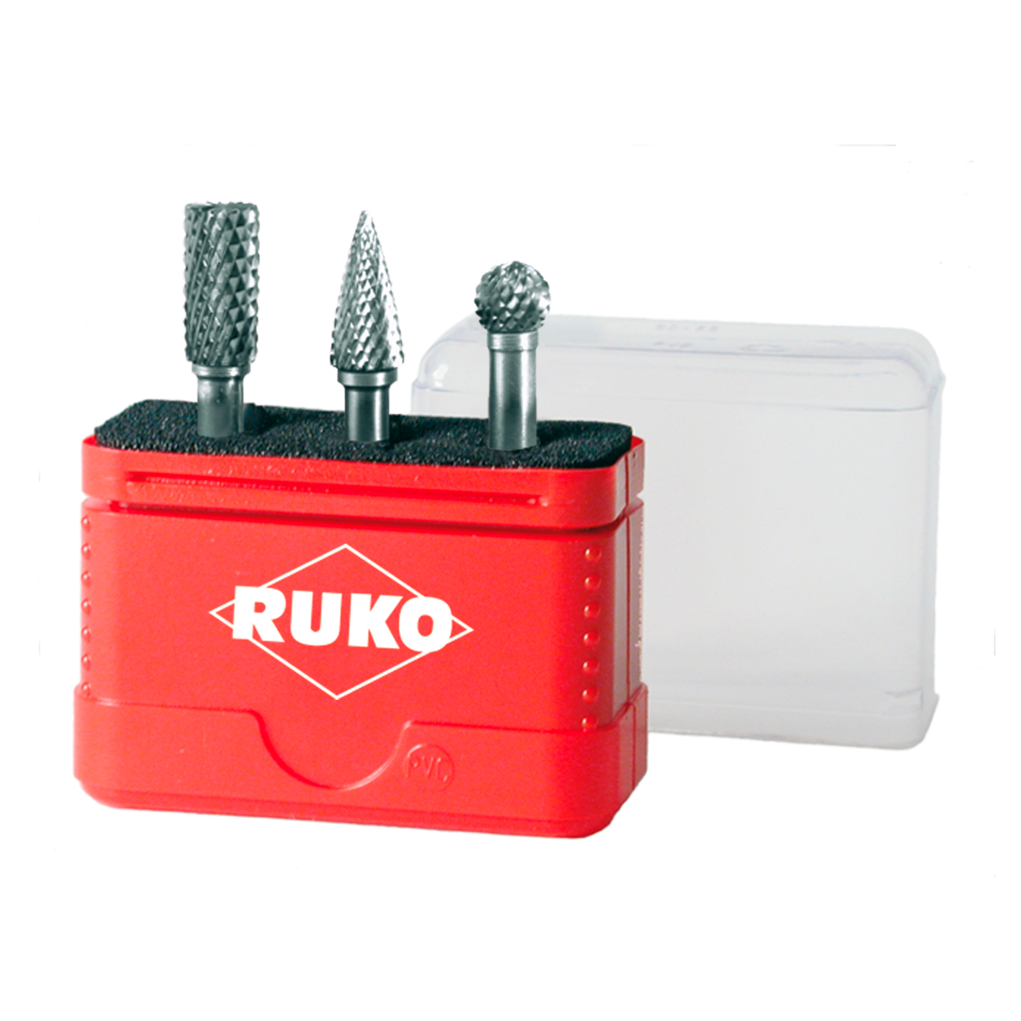Набор бор-фрез твердосплавных Ruko 3шт HM S=6мм Mini-Box 116001