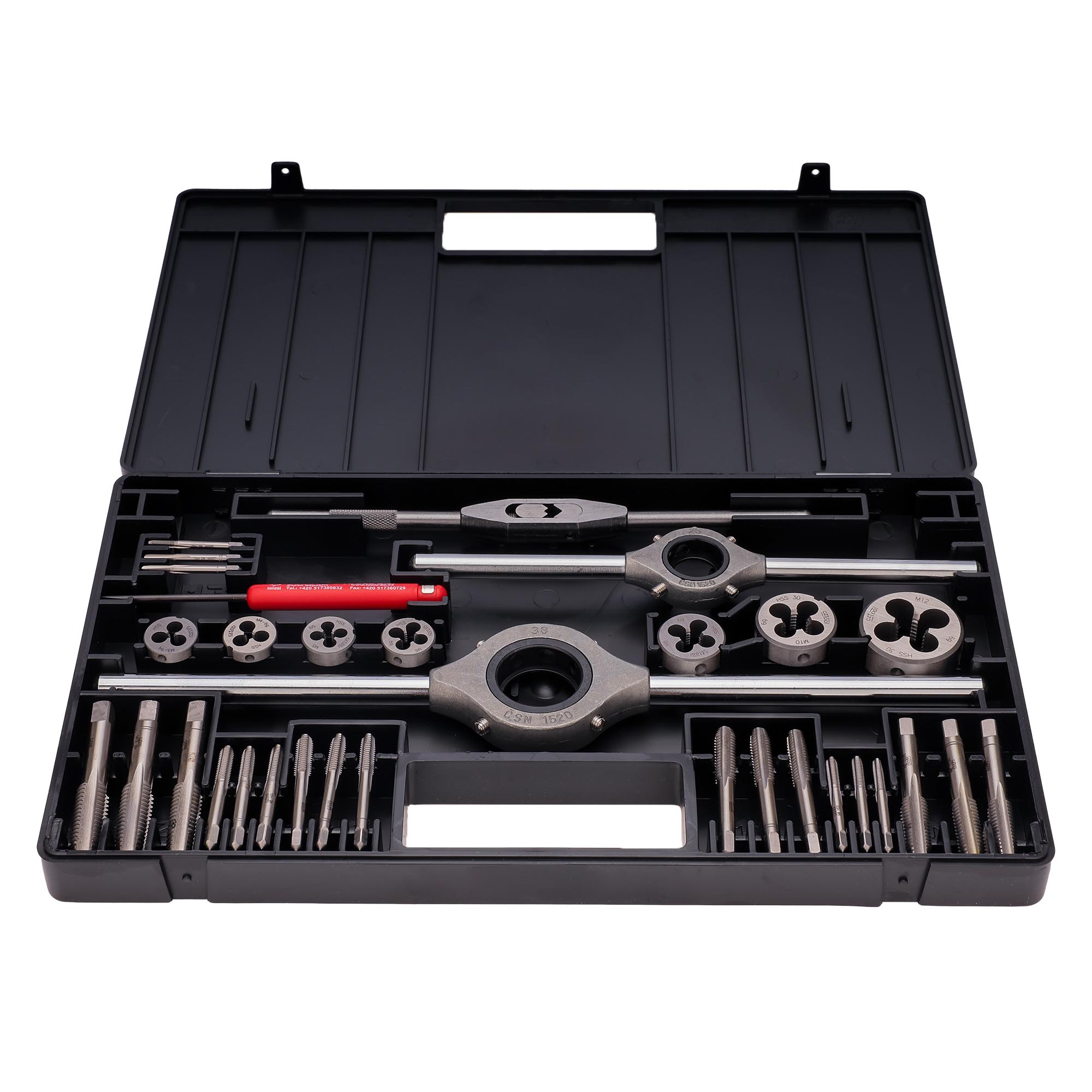 Набор метчиков и плашек Bucovice Tools M3-M12 HSS 34пр 340120