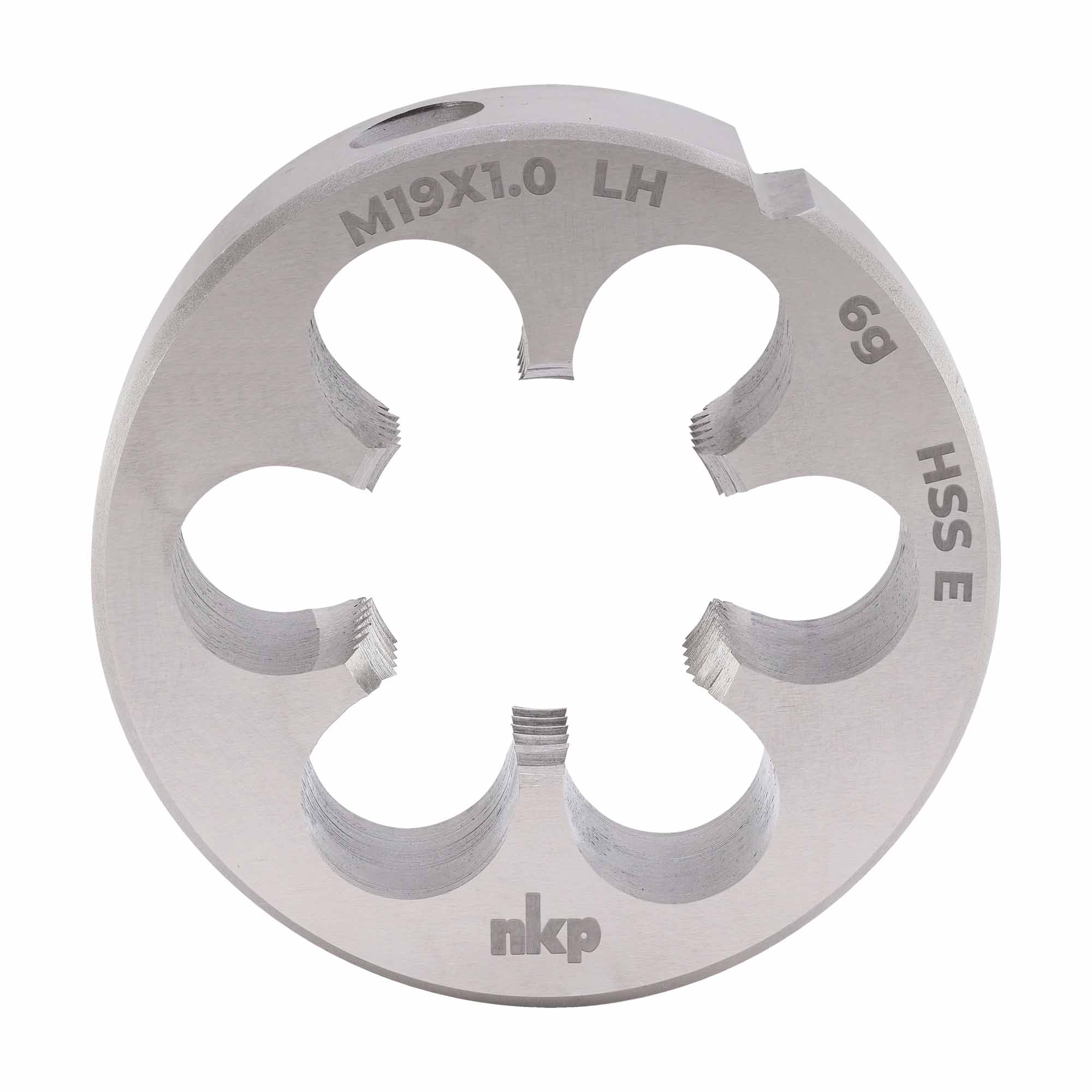 Плашка левая NKP М19х1,0 DINEN22568 HSSE 6g 45х14мм 294191N