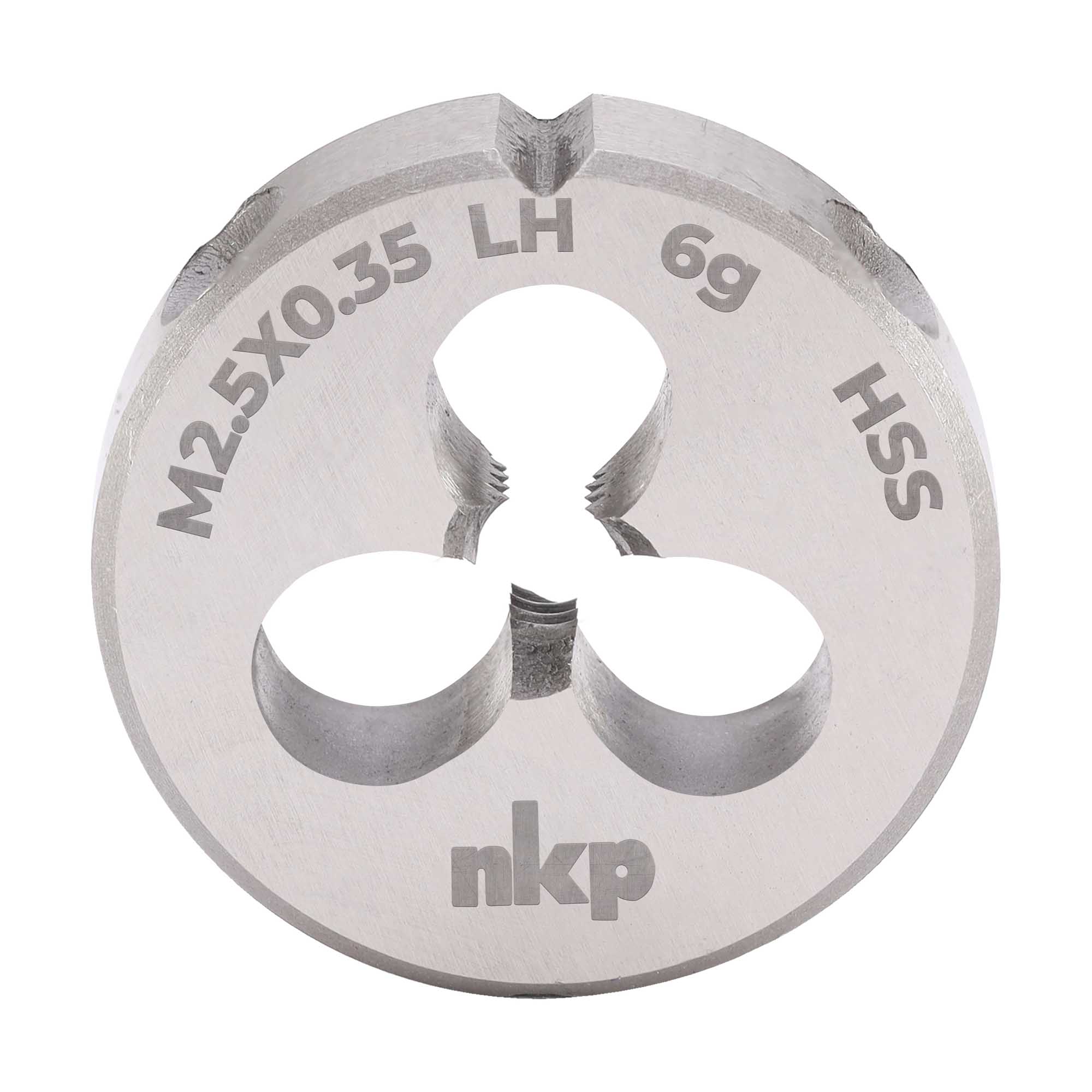 Плашка левая NKP М2,5х0,35 DINEN22568 HSS 6g 16х5мм 250024N
