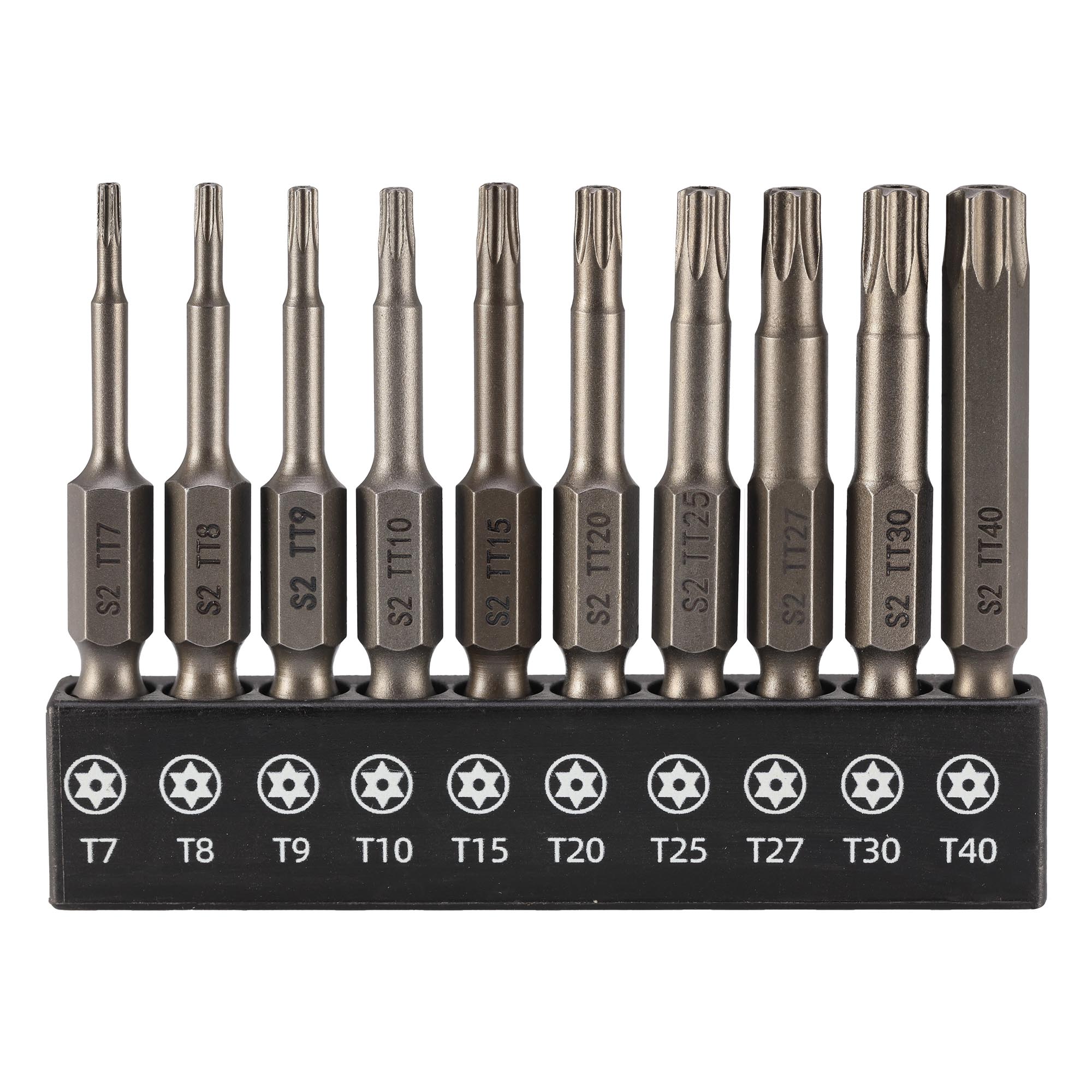 Набор бит SGS TORX TR S2 50мм 10шт SGS6350-10TTC