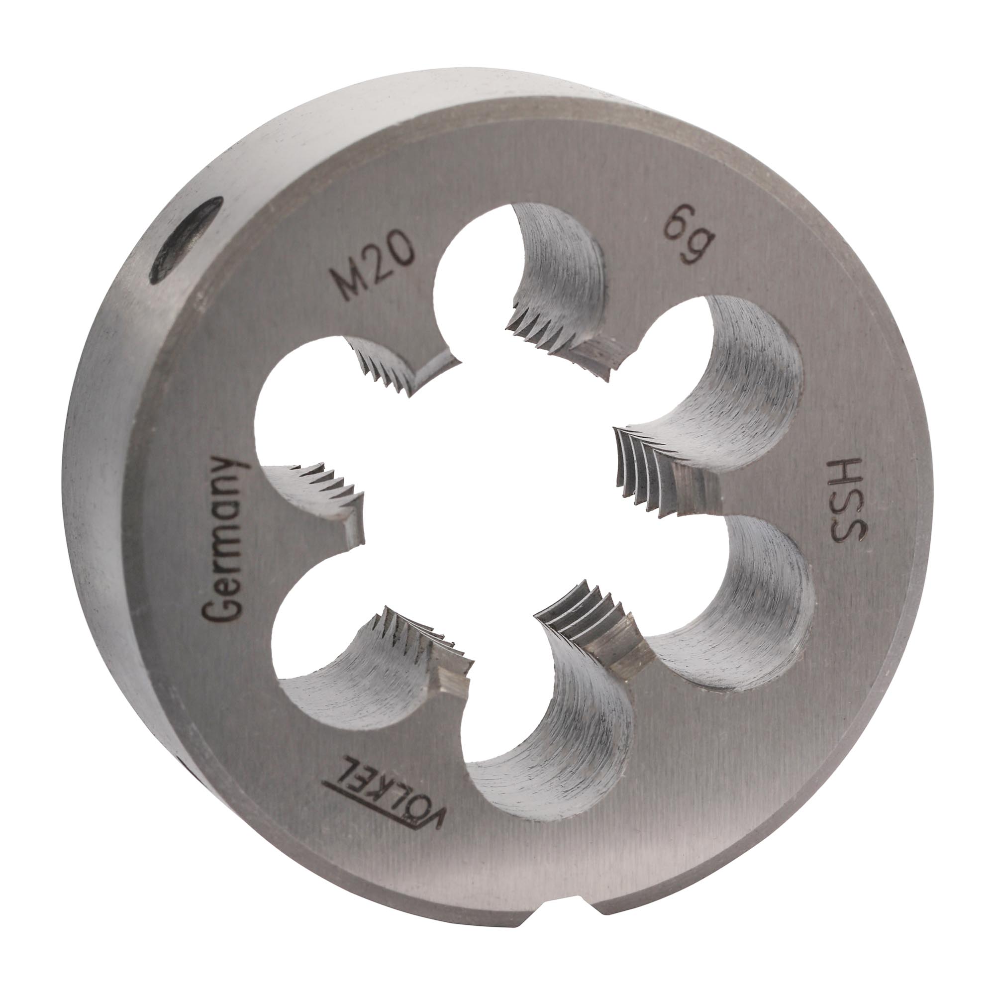 Плашка Volkel М20х2,5 HSS DIN EN 22568 6g 45х18мм V27466