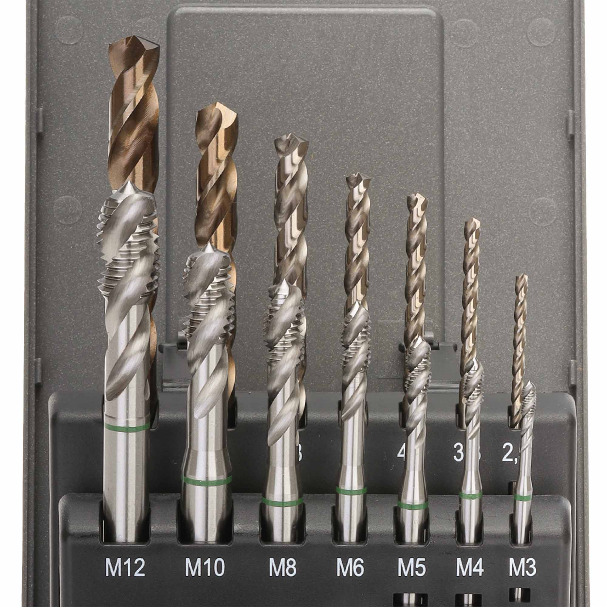 Набор машинных метчиков Ruko M3-M12 HSSE DIN371/376 14пр 245052RO