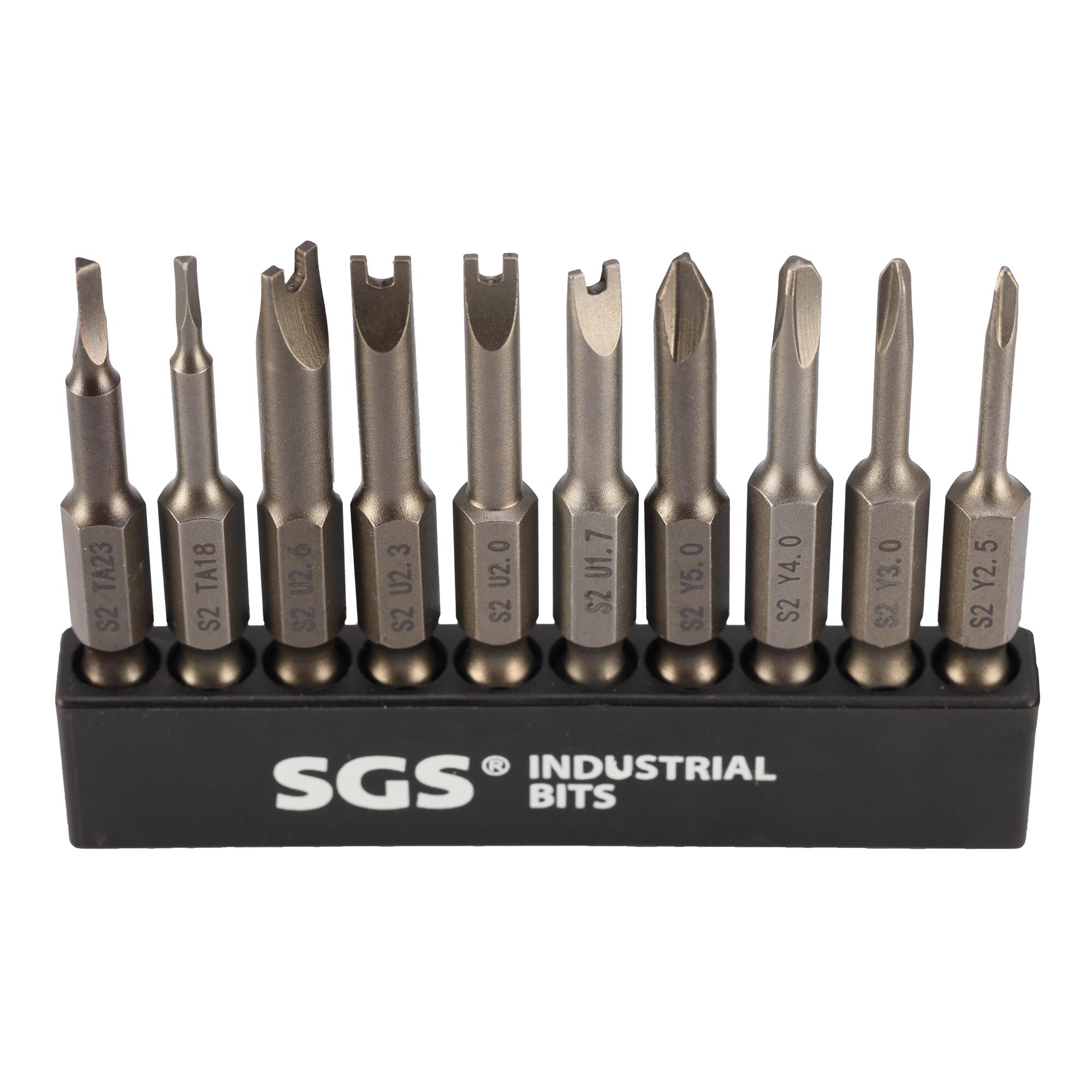 Набор бит SGS Spanner/Tri-Wing/TA S2 50мм 10шт SGS6350-10C