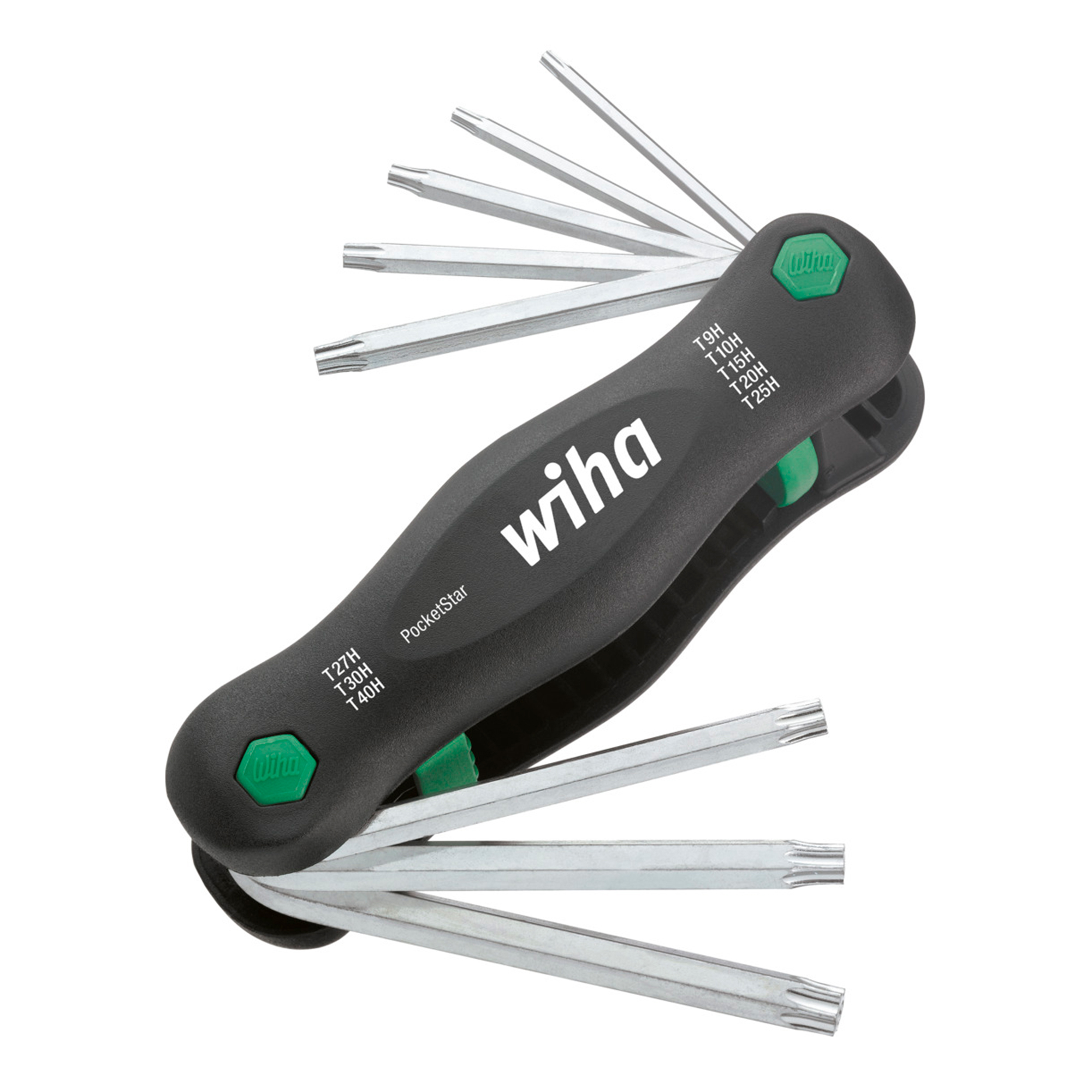 Набор ключей складных TORX Tamper T9H-T40H PocketStar 8шт Wiha 363TRP 25166(SB)