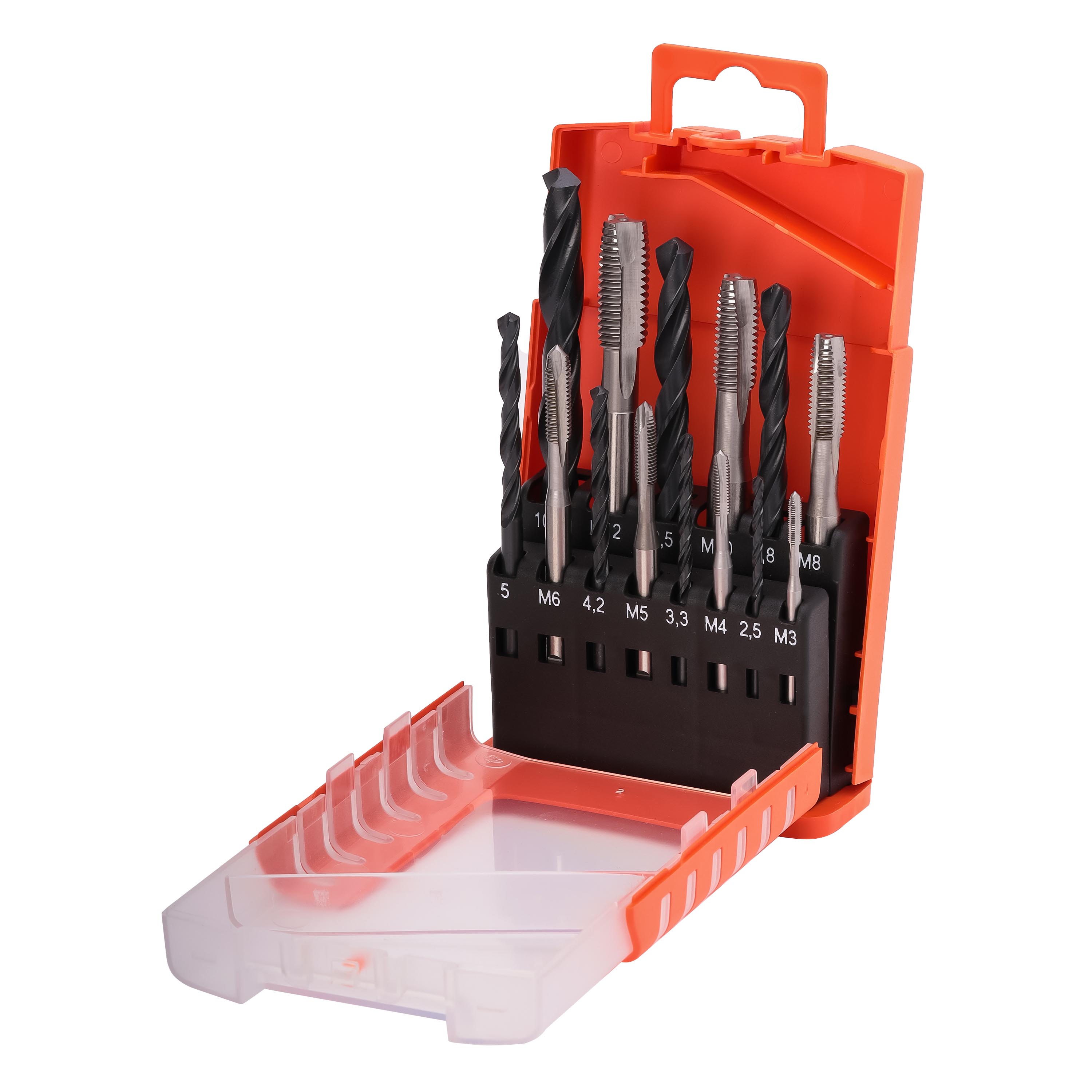 Набор машинных метчиков Bucovice Tools M3-M12 HSS DIN371/376 14пр 104001