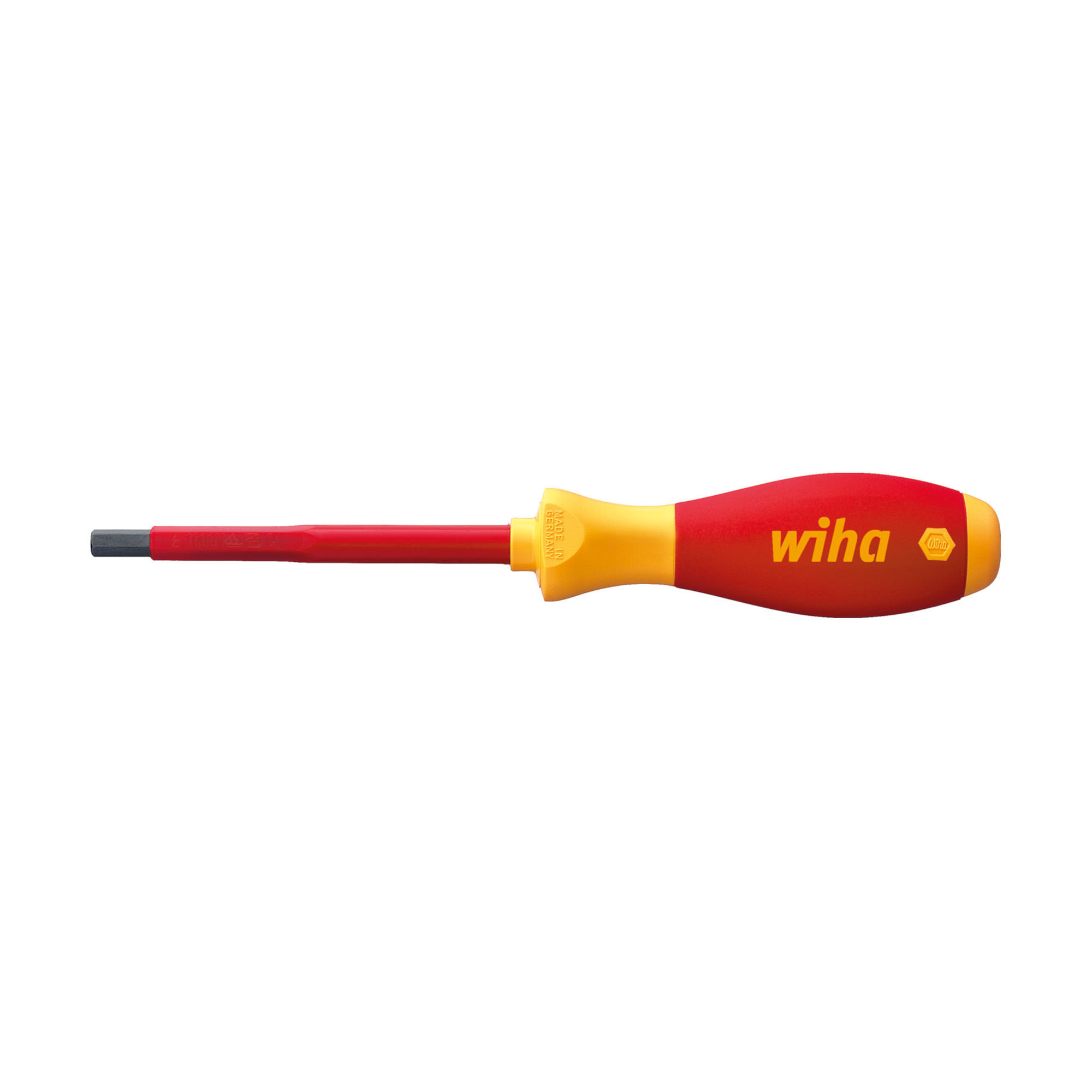 Отвертка диэлектрическая SoftFinish Electric HEX 8,0х100мм Wiha 323N 30366