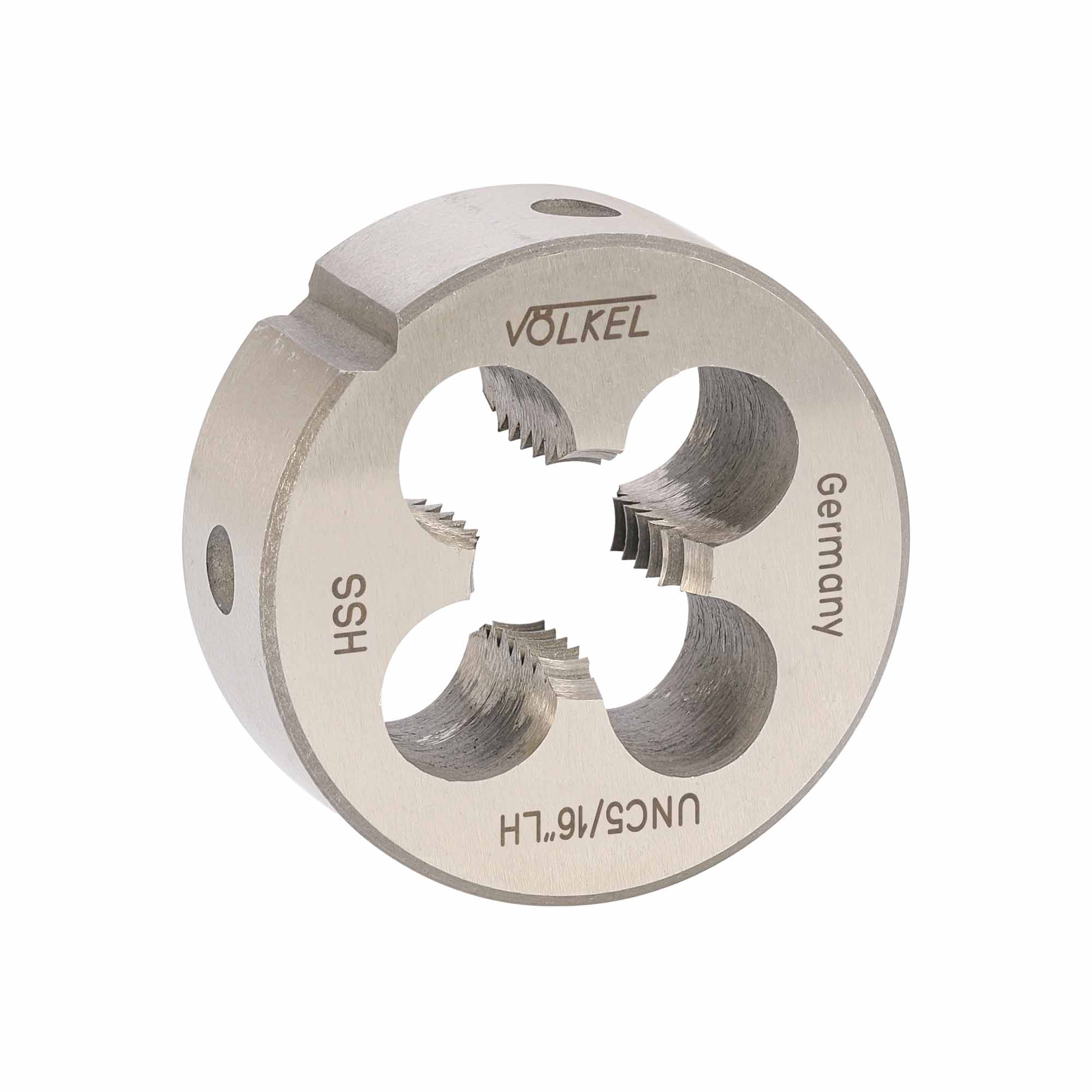 Плашка левая Volkel UNC 5/16"-18 HSS DIN EN 22568 2A 25x9мм V23216