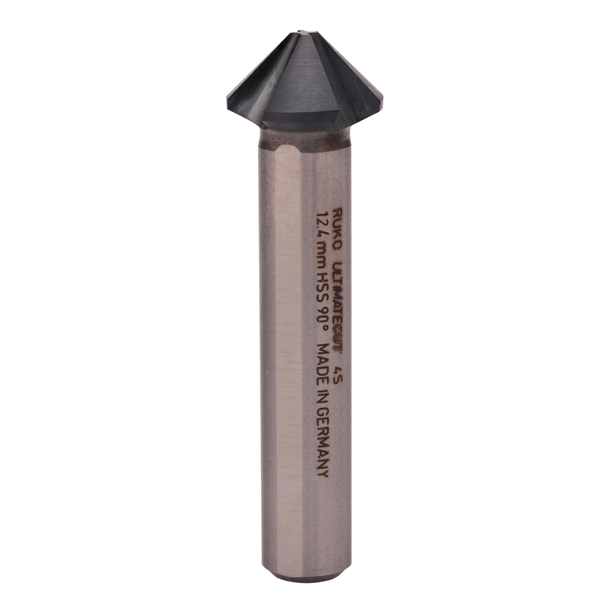 Зенковка по металлу Ruko UltimateCut 4S 90° 12,4мм HSS-G RunaTec 4z DIN335C L56мм d8мм 102876P