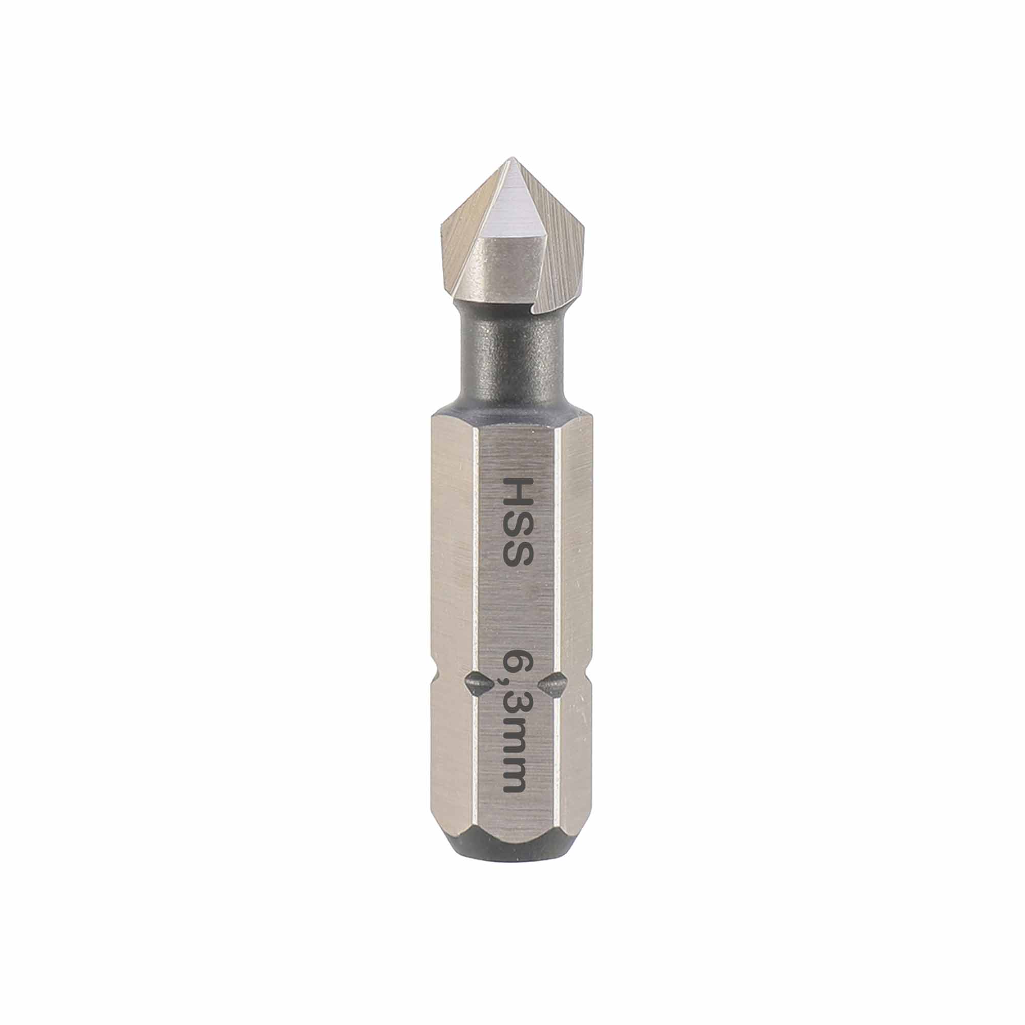 Зенковка-бита по металлу MASTER-TOOL 90° 6,3мм HSS-G 3z L31мм d1/4 102313PRO