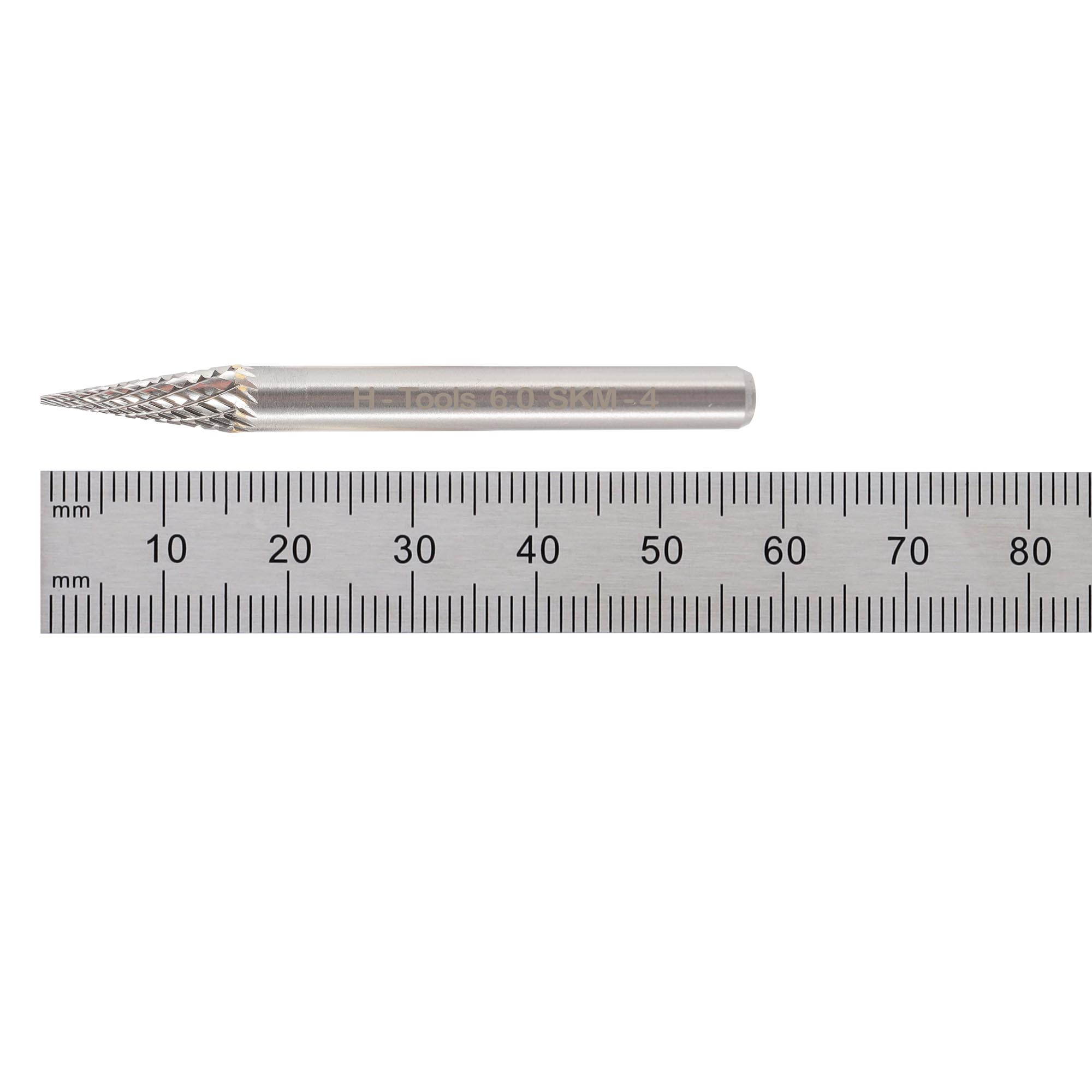 Бор-фреза твердосплавная H-Tools M(SKM) 6,0x18x58x6мм HM 116035HT