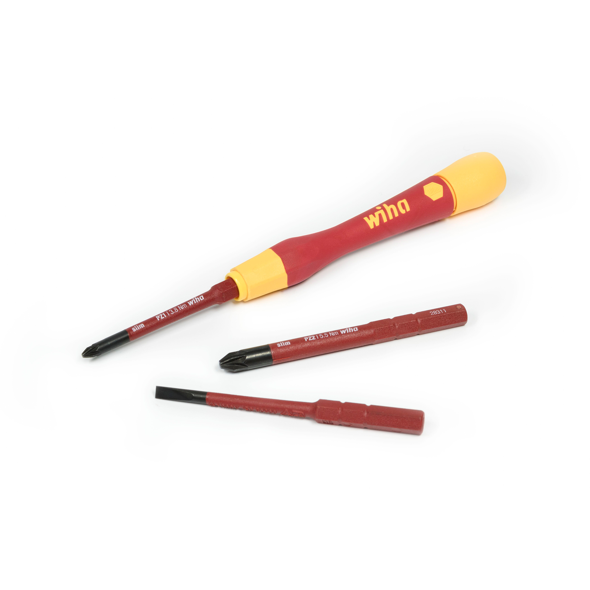 Отвертка диэлектрическая SlimVario Electric PicoFinish 4пр Wiha 2831 43167