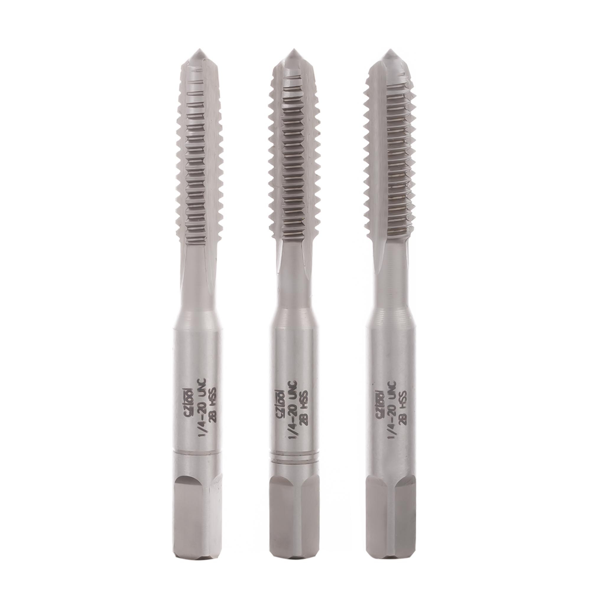 Набор метчиков 3шт Bucovice Tools HSS DIN352 2b дюймовая резьба UNC 1/4"-20 145140-3