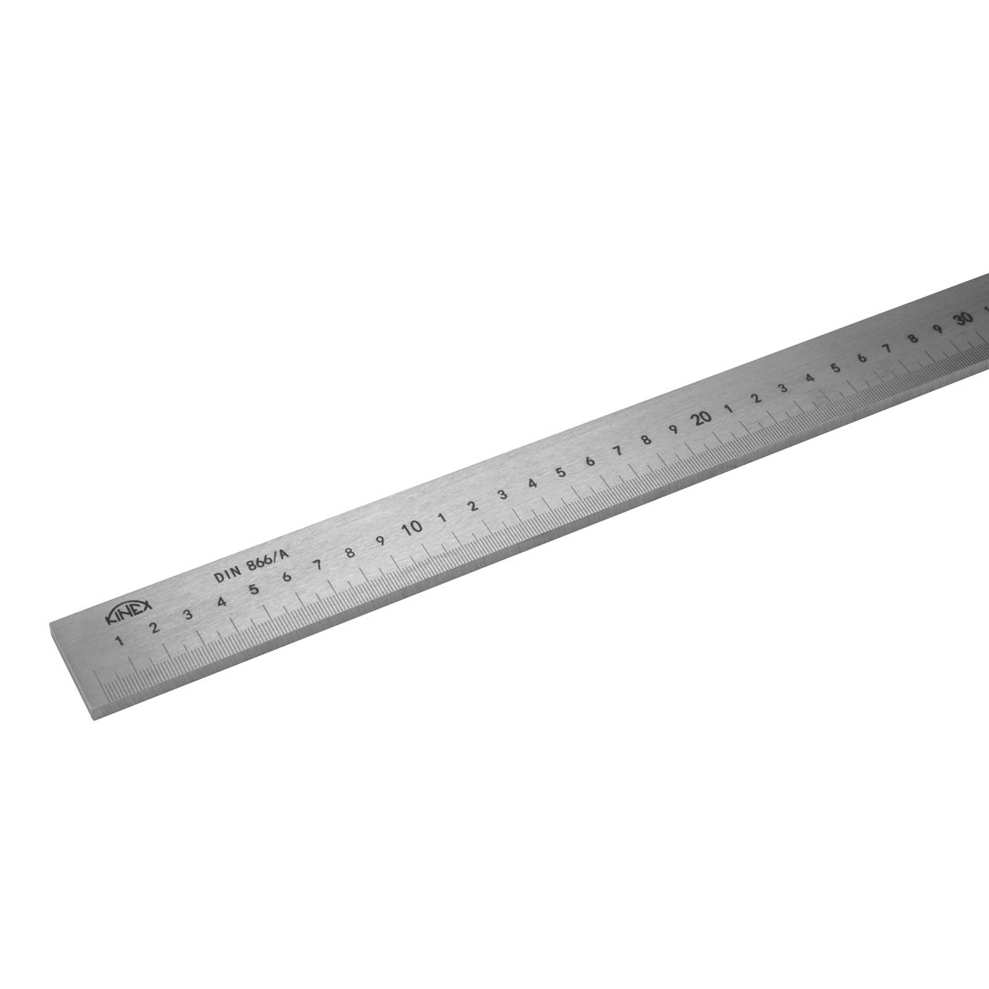 Линейка толстая Kinex K-met 500х25х5,0мм DIN866A Шкала 1,0мм 1001-02-050