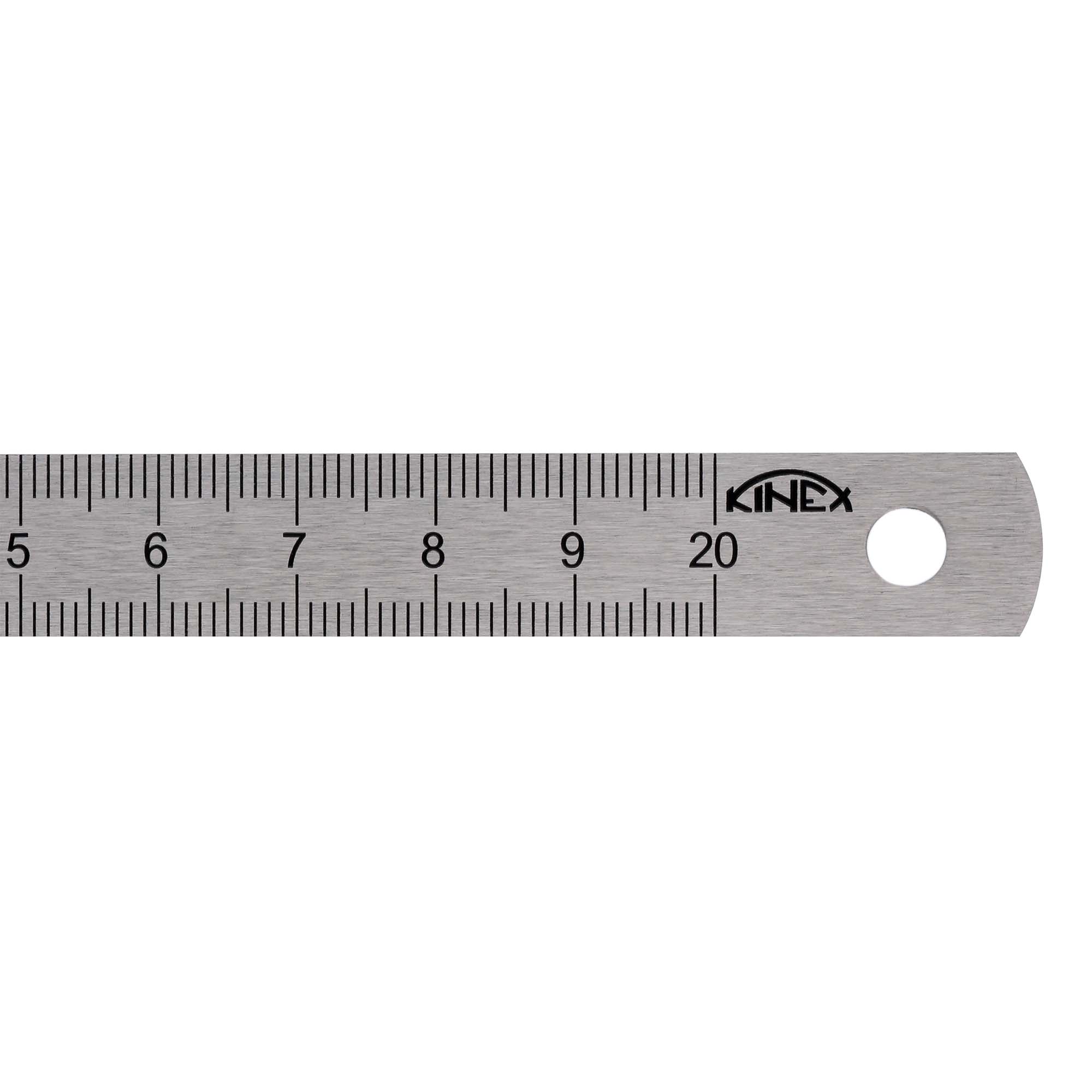 Линейка Kinex K-met 200х13х0,5мм Шкала 1,0мм 1022-1
