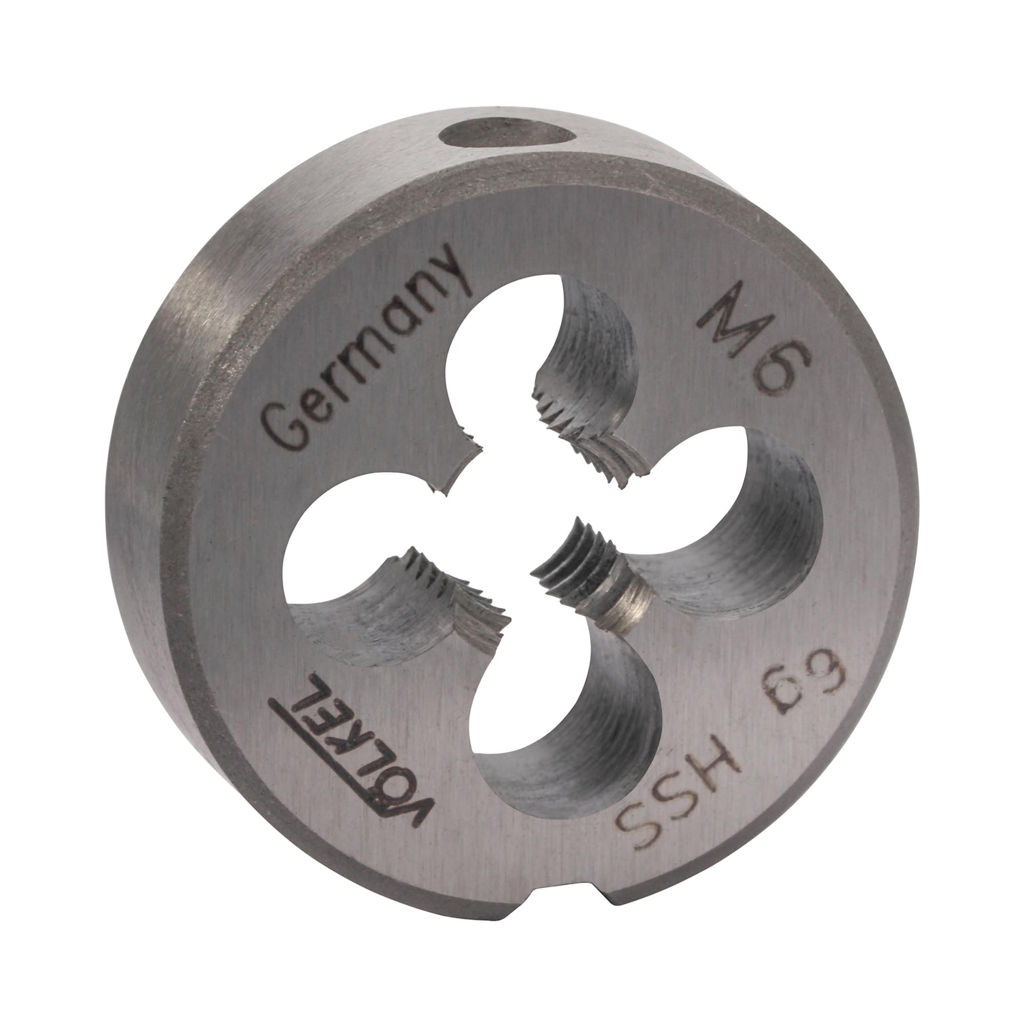 Плашка Volkel М6х1,0 HSS DIN EN 22568 6g 20х7мм V27438