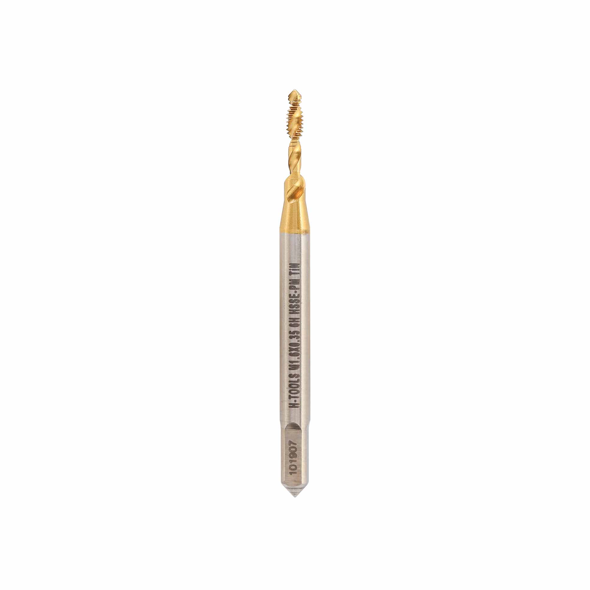 Метчик винтовой машинный H-Tools HSSEPM TiN JIS C R45 6h М1.6х0,35 30128THT