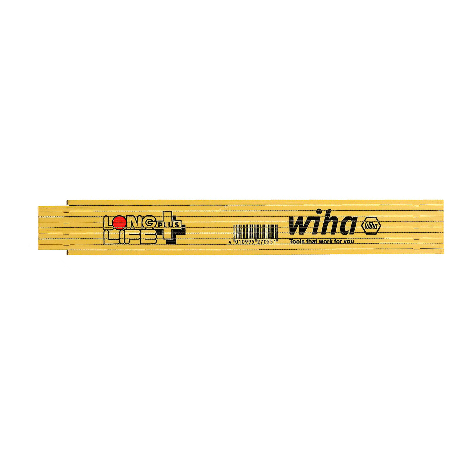 Метр складной 2м х15мм Longlife Plus (Желтый) Wiha 4102001 27055