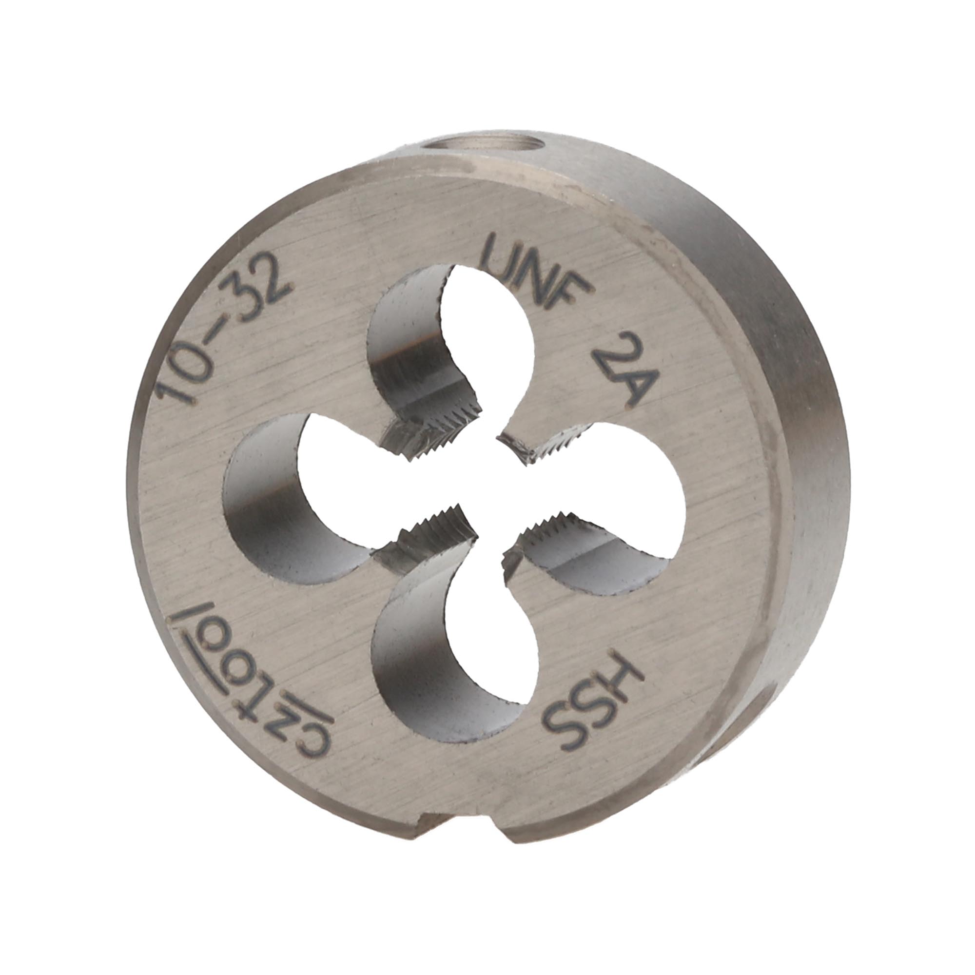 Плашка дюймовая Bucovice Tools UNF №10-32 HSS DIN EN 22568 2A 20x7мм 246010BT