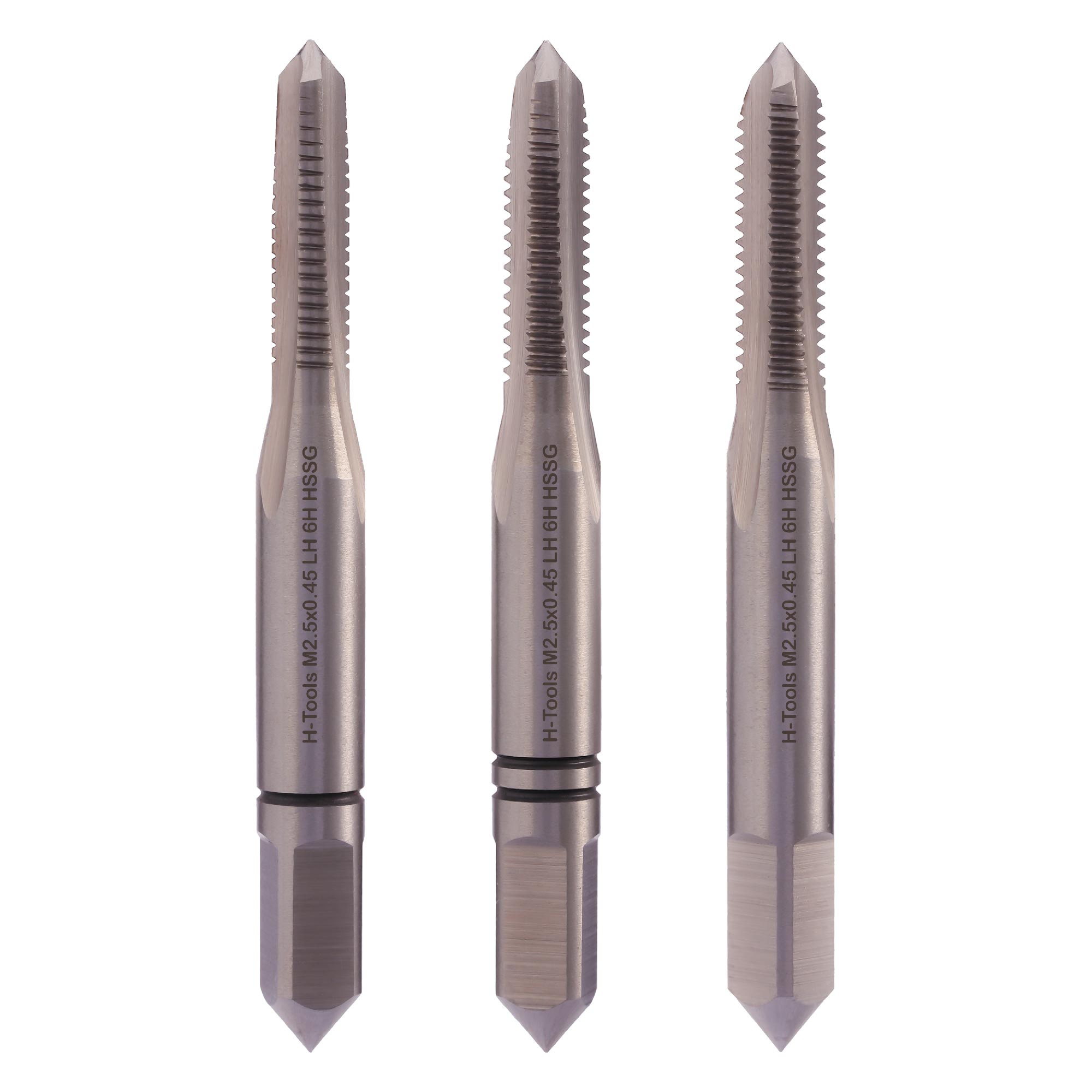 Набор левых метчиков 3шт H-Tools HSS-G DIN352 6h М2,5х0,45 230025LIHT