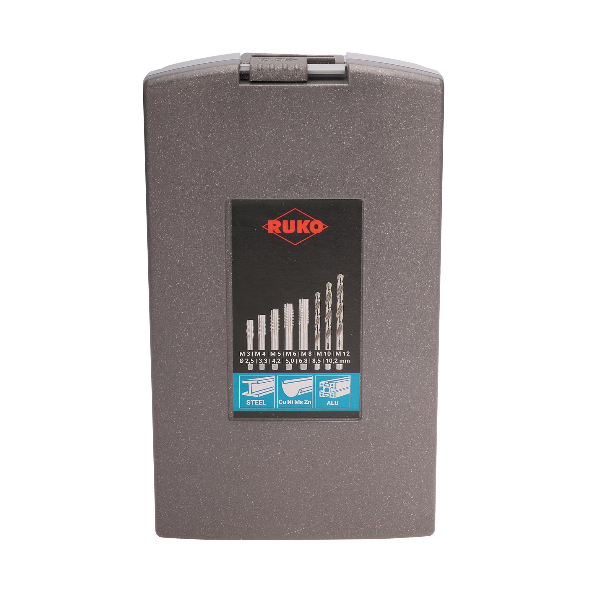 Набор комплектных метчиков Ruko M3-M12 HSS-G DIN352 28пр 245003RO