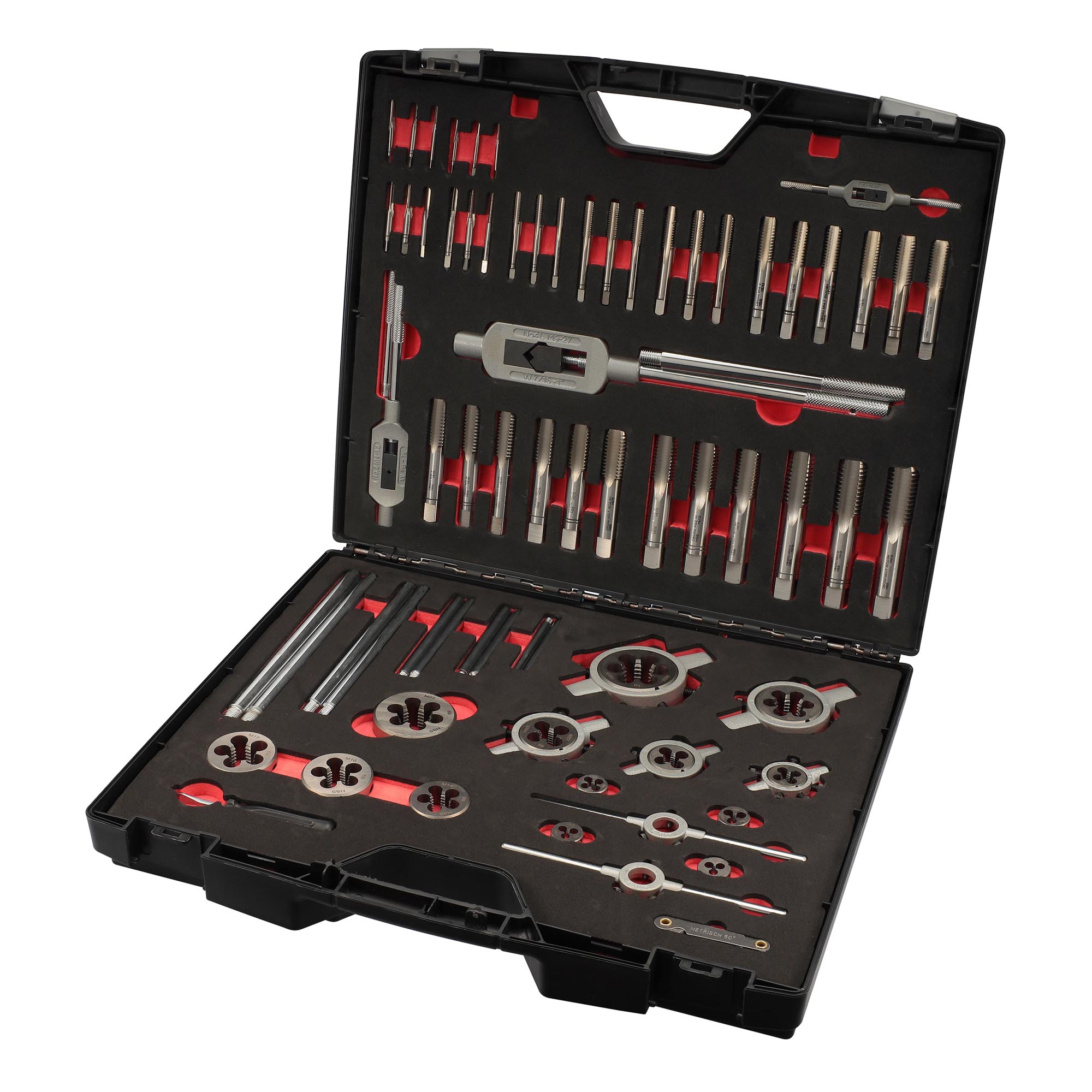 Набор метчиков и плашек H-Tools M3 -M24 HSS-G 64пр340240HT