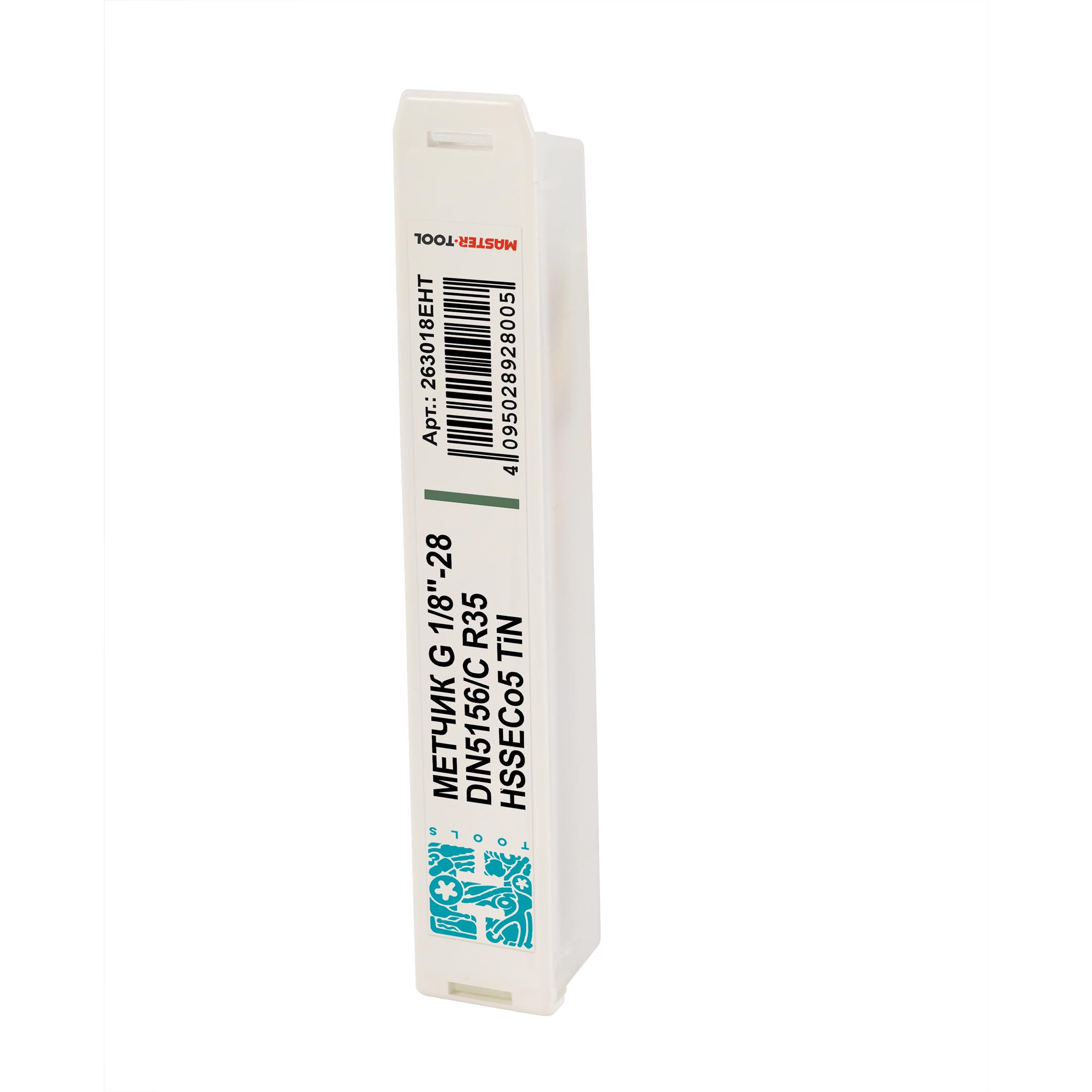 Метчик винтовой машинный H-Tools G1/8"-28 DIN5156 HSSE TiN 263018EHT