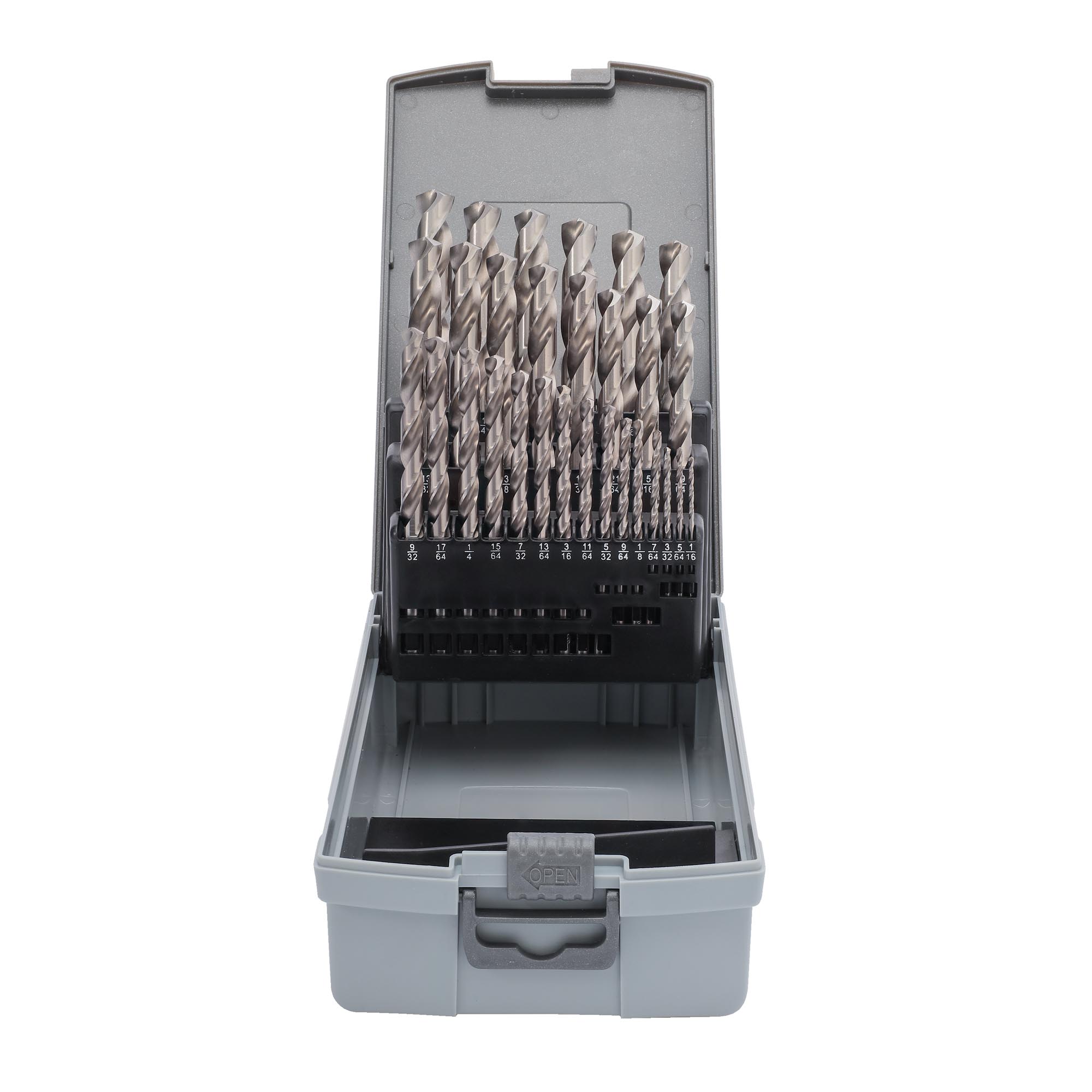 Набор сверл по металлу дюймовые H-Tools 1/16" -1/2" 29шт HSS-G 135° 214851ROHT