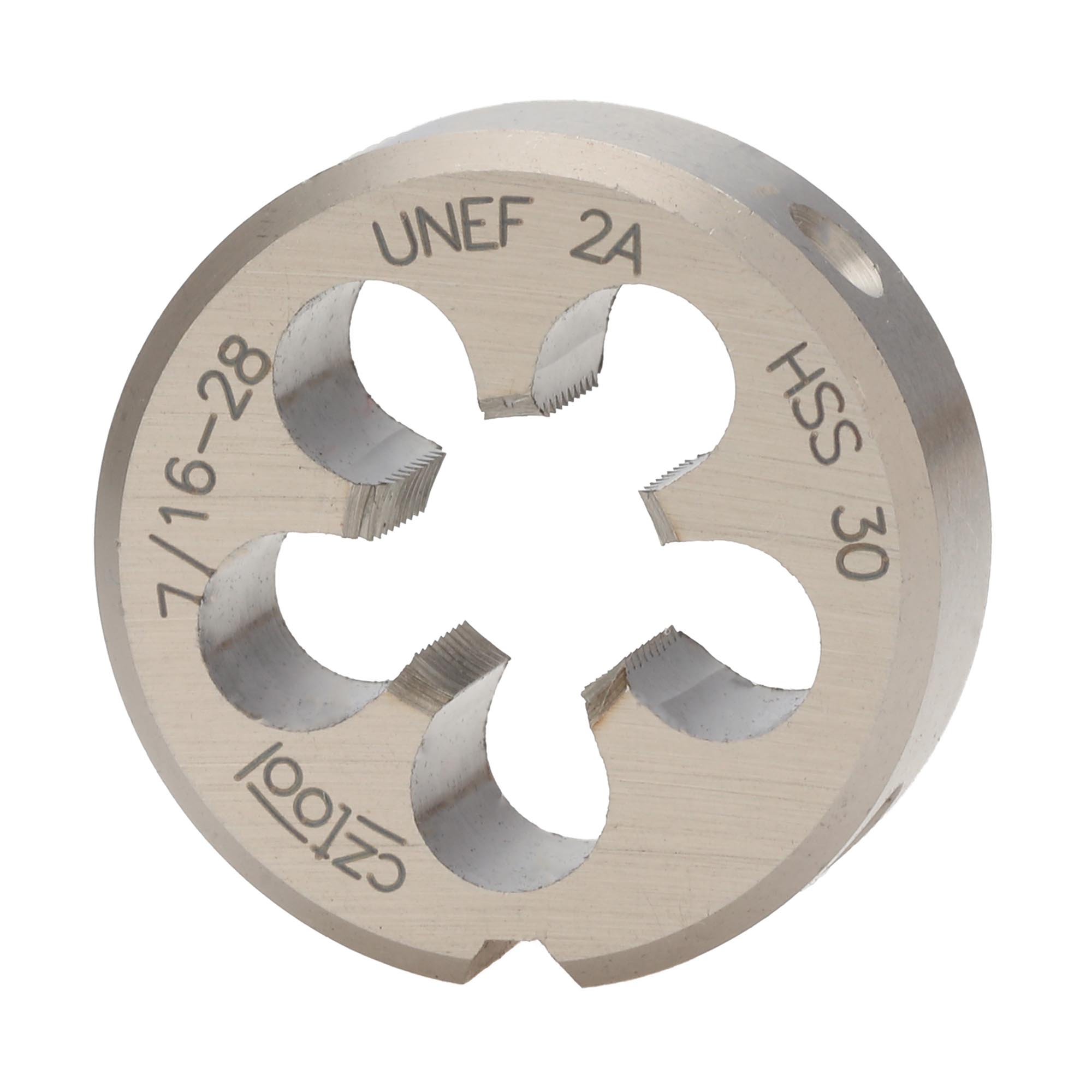 Плашка дюймовая Bucovice Tools UNEF 7/16"-28 HSS DIN EN 22568 2A 30x11мм 248716