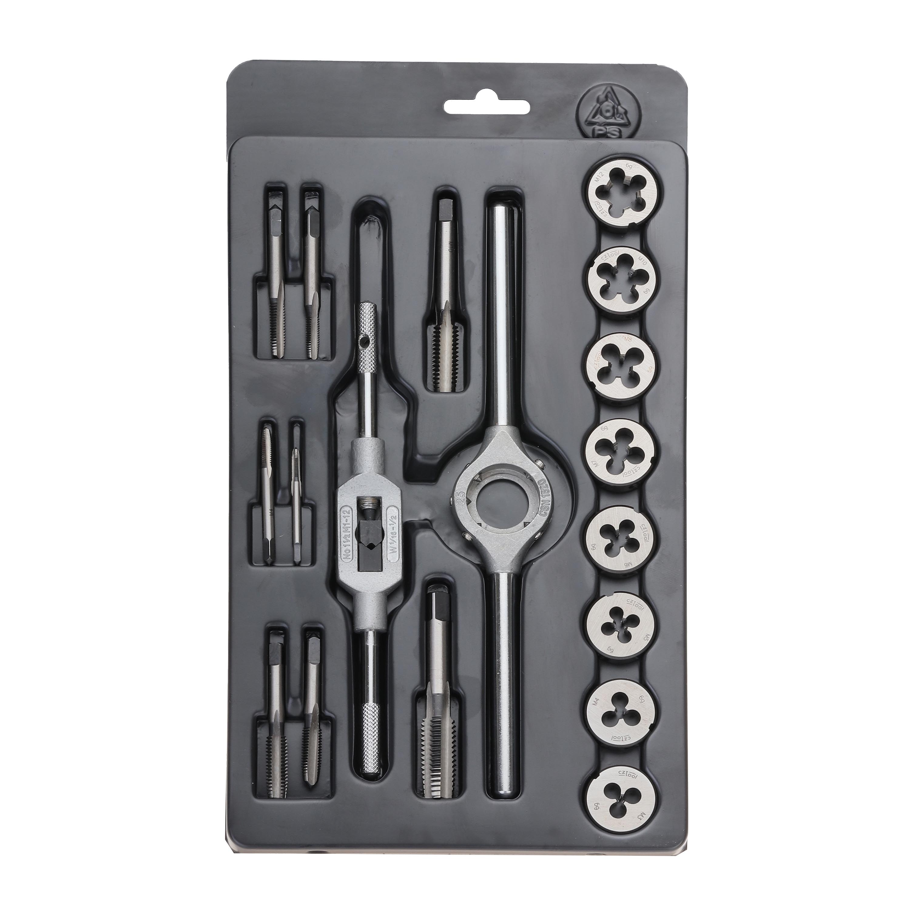 Набор метчиков и плашек Bucovice Tools M3-M12 HSS 18пр 340125