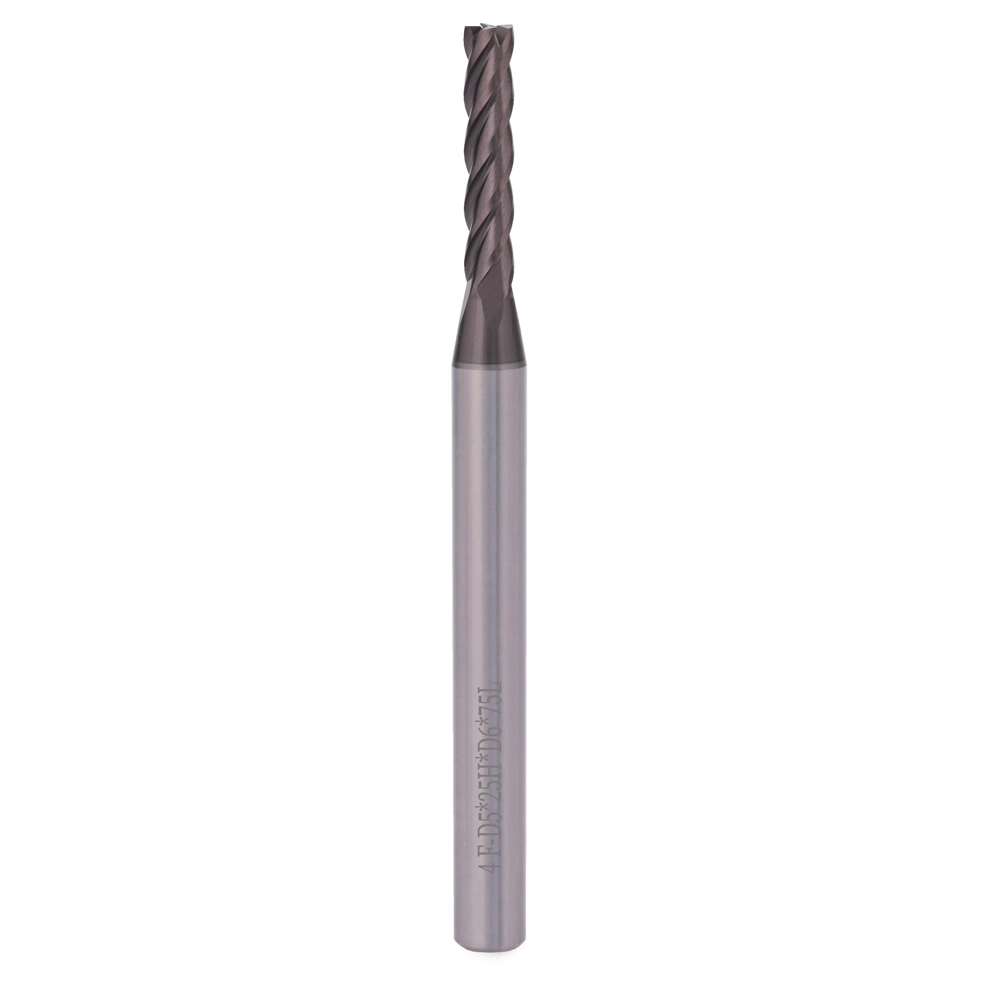 Фреза для нержавеющей стали H-Tools 5,0x75/25мм d06 4z S30 AICrN 6337-050