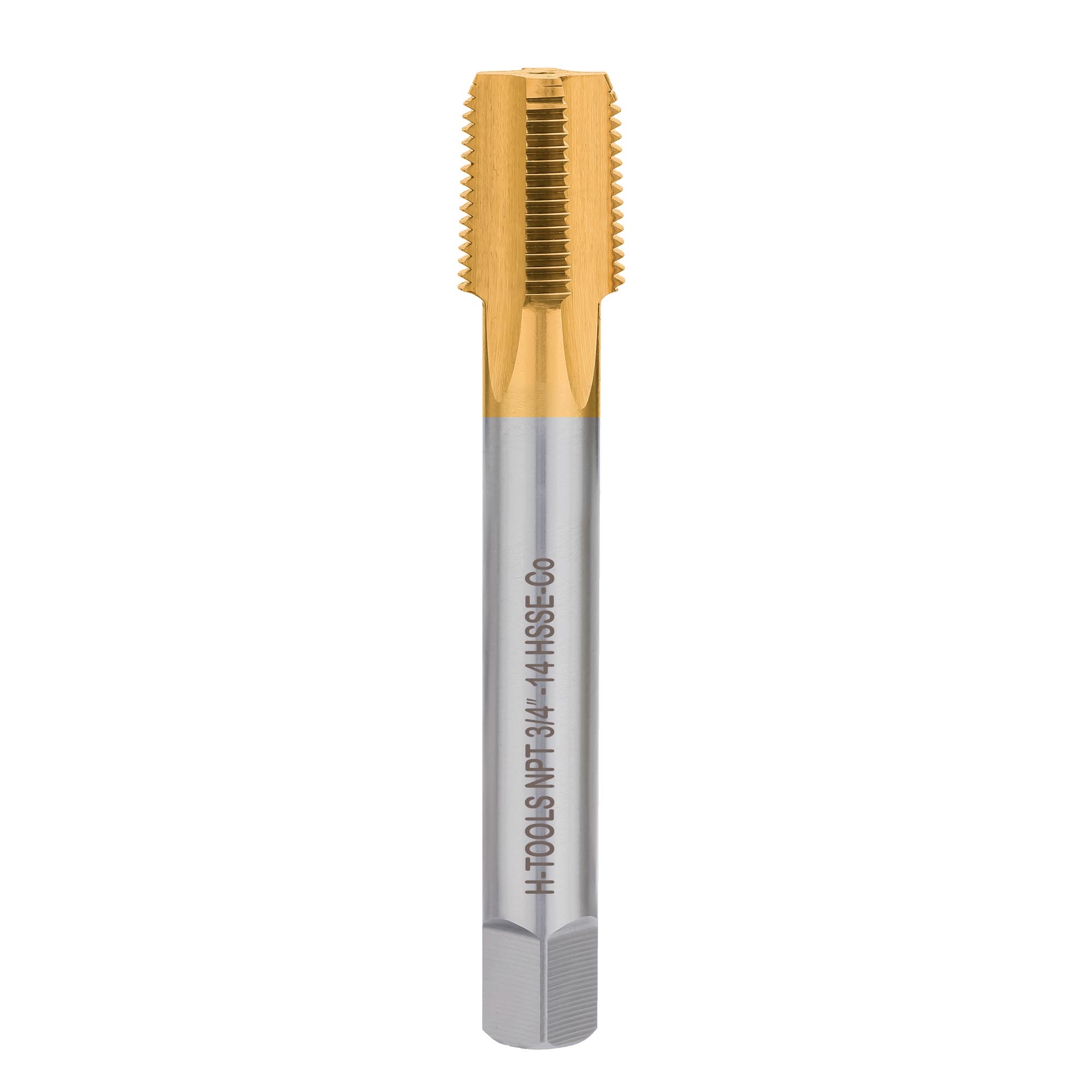 Метчик конический машинный H-Tools HSSE-TiN NPT 3/4"-14 60° 73442EHT