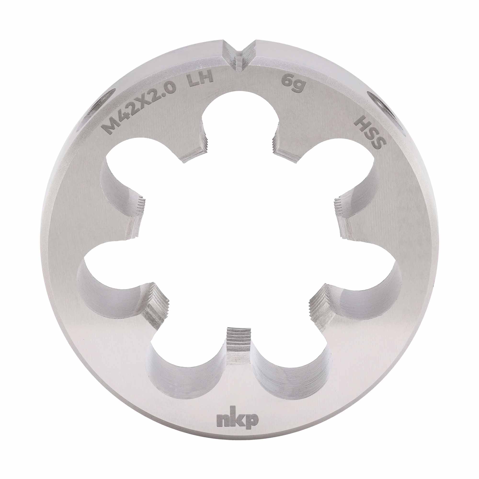 Плашка левая NKP М42х2,0 DINEN22568 HSS 6g 75х20мм 250422N