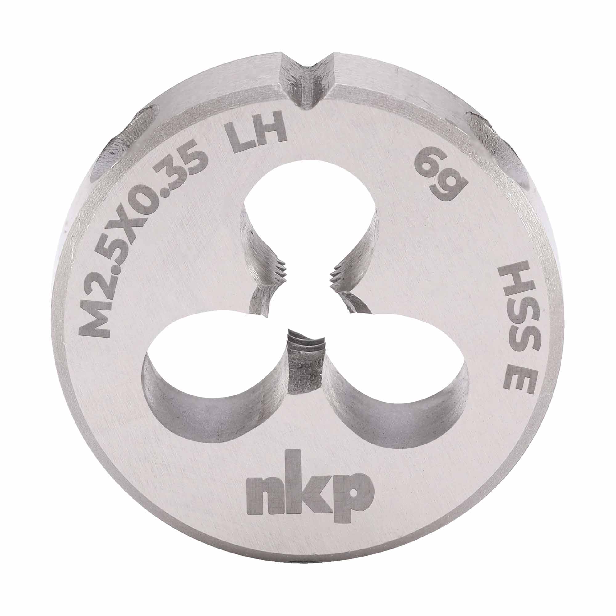 Плашка левая NKP М2,5х0,35 DINEN22568 HSSE 6g 16х5мм 294024N