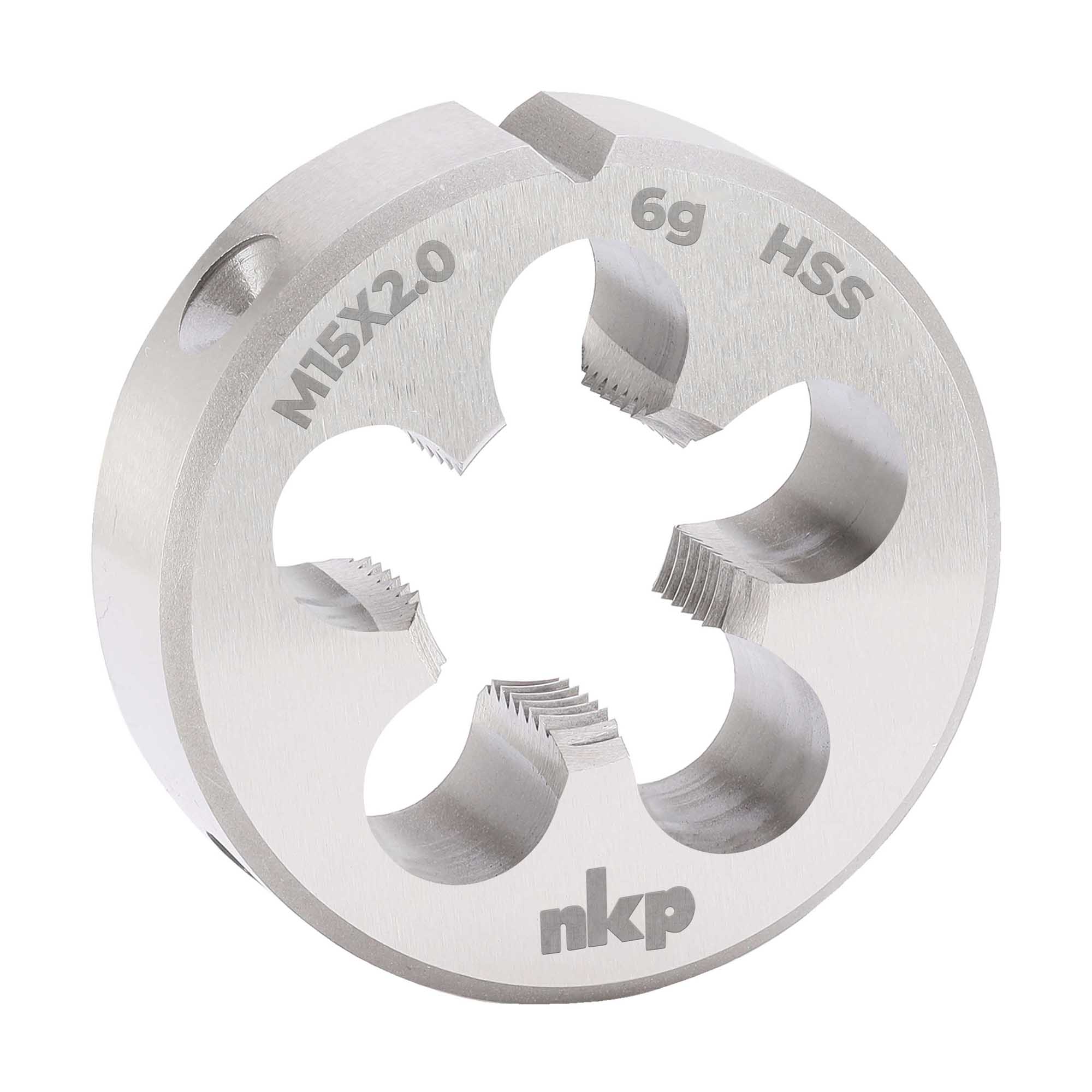 Плашка NKP М15х2,0 DINEN22568 HSS 6g 38х14мм 240151N