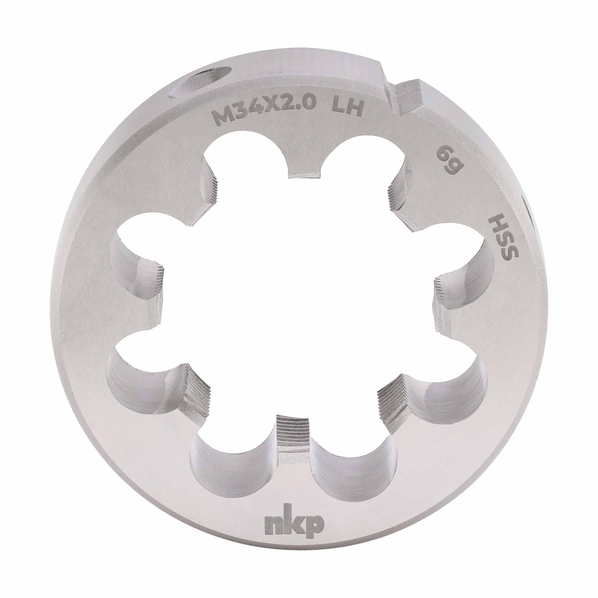 Плашка левая NKP М34х2,0 DINEN22568 HSS 6g 65х18мм 250342N