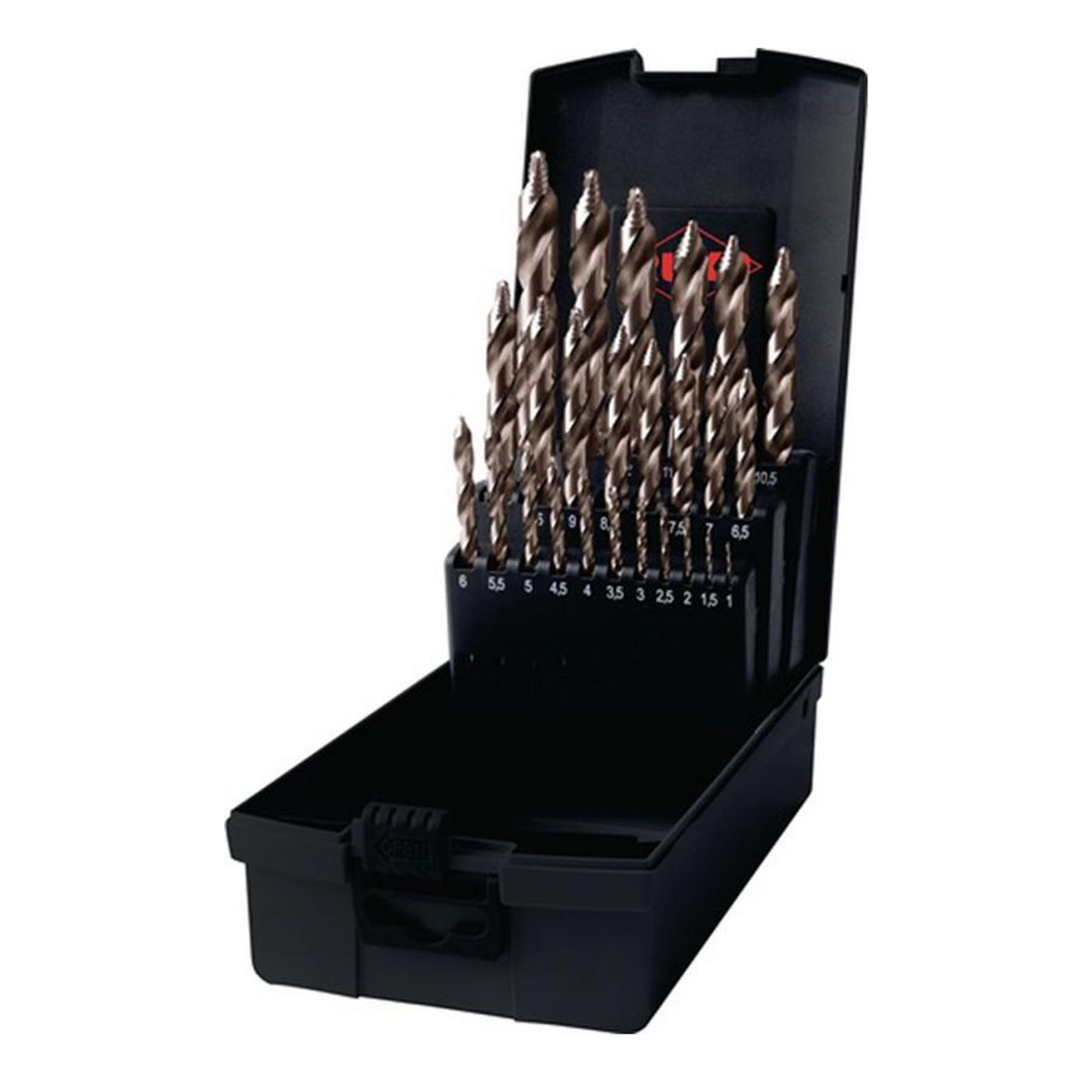 Набор сверл по металлу Ruko 1-13мм 25шт HSSE-Co5 FlowSTEP DIN338 259215ERO