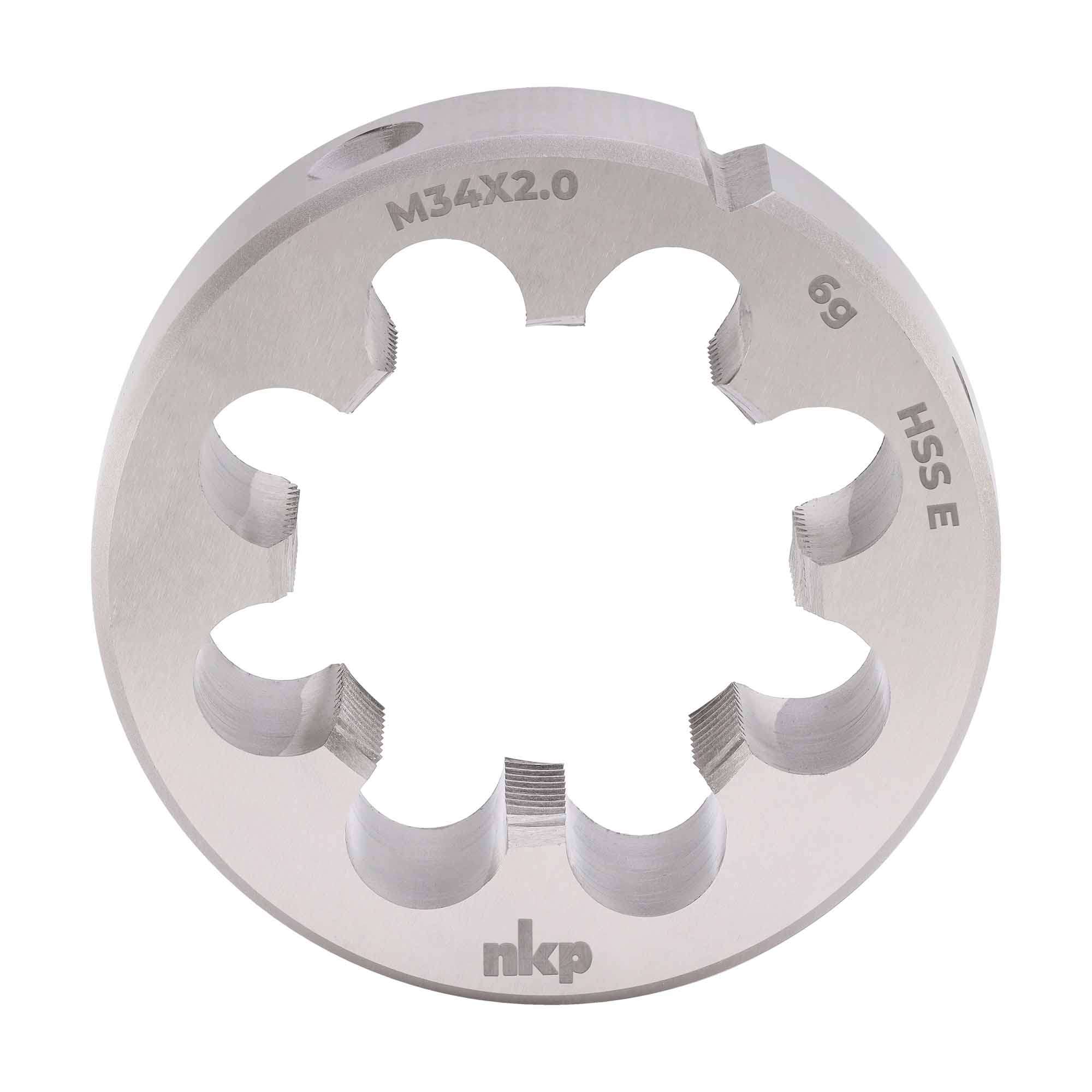 Плашка NKP М34х2,0 DINEN22568 HSSE 6g 65х18мм 290342N
