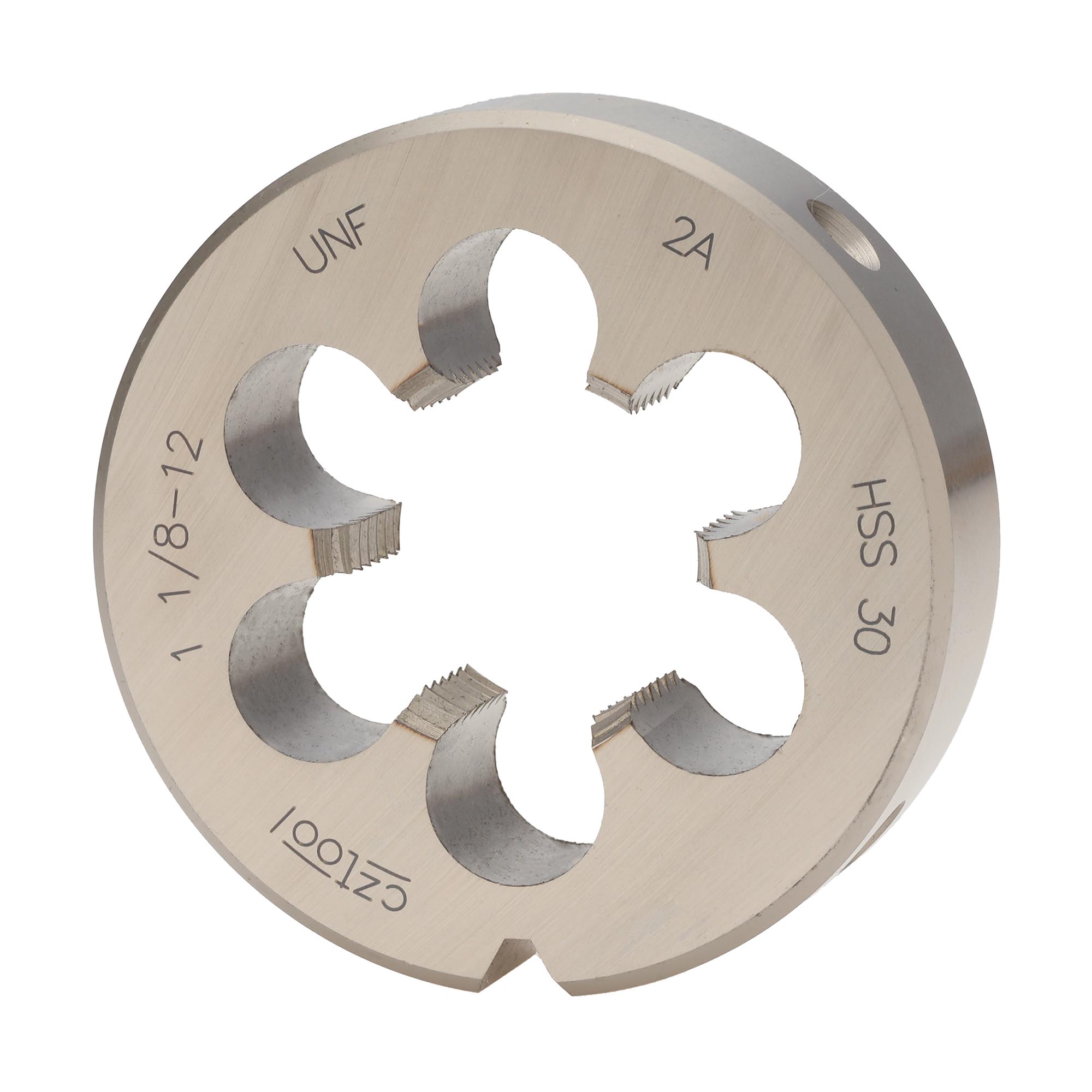 Плашка дюймовая Bucovice Tools UNF 1,1/8"-12 HSS DIN EN 22568 2A 65x18мм 246118BT