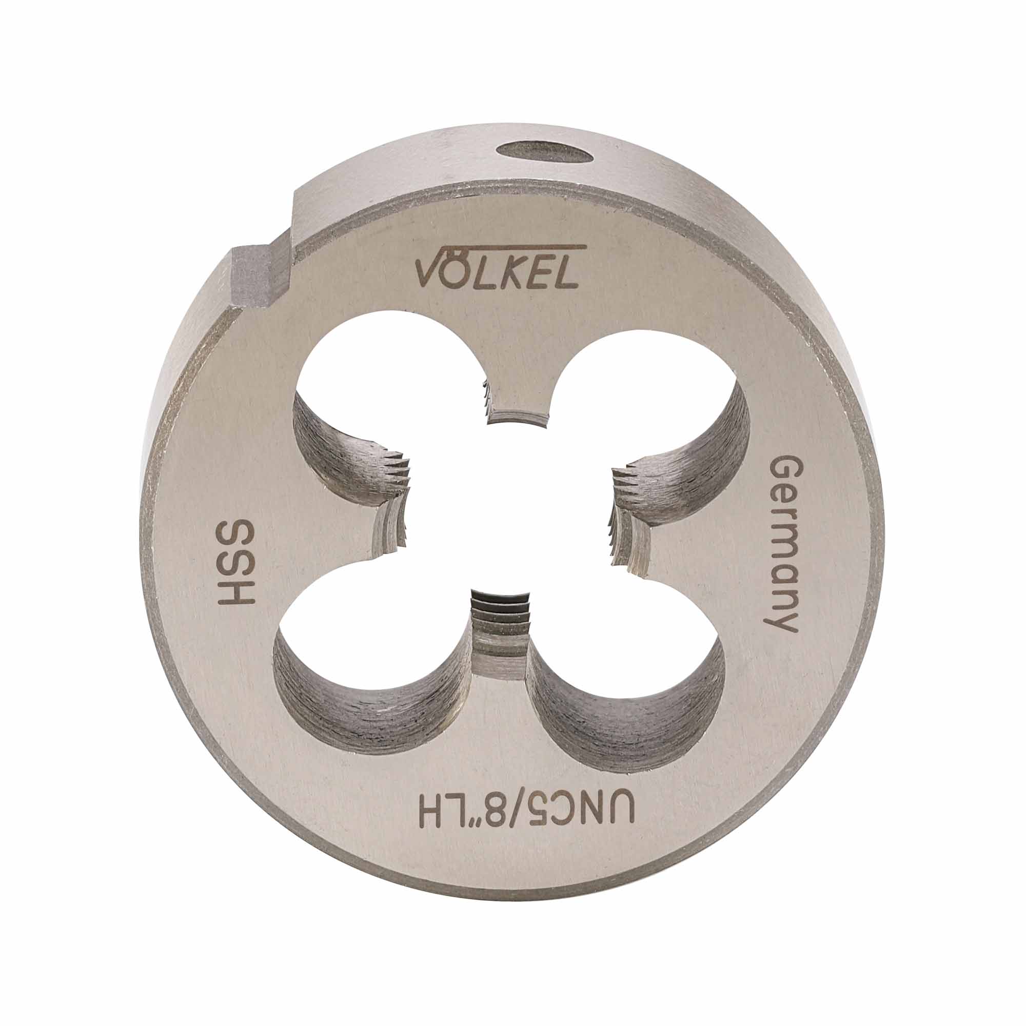 Плашка левая Volkel UNC 5/8"-11 HSS DIN EN 22568 2A 45x18мм V23226