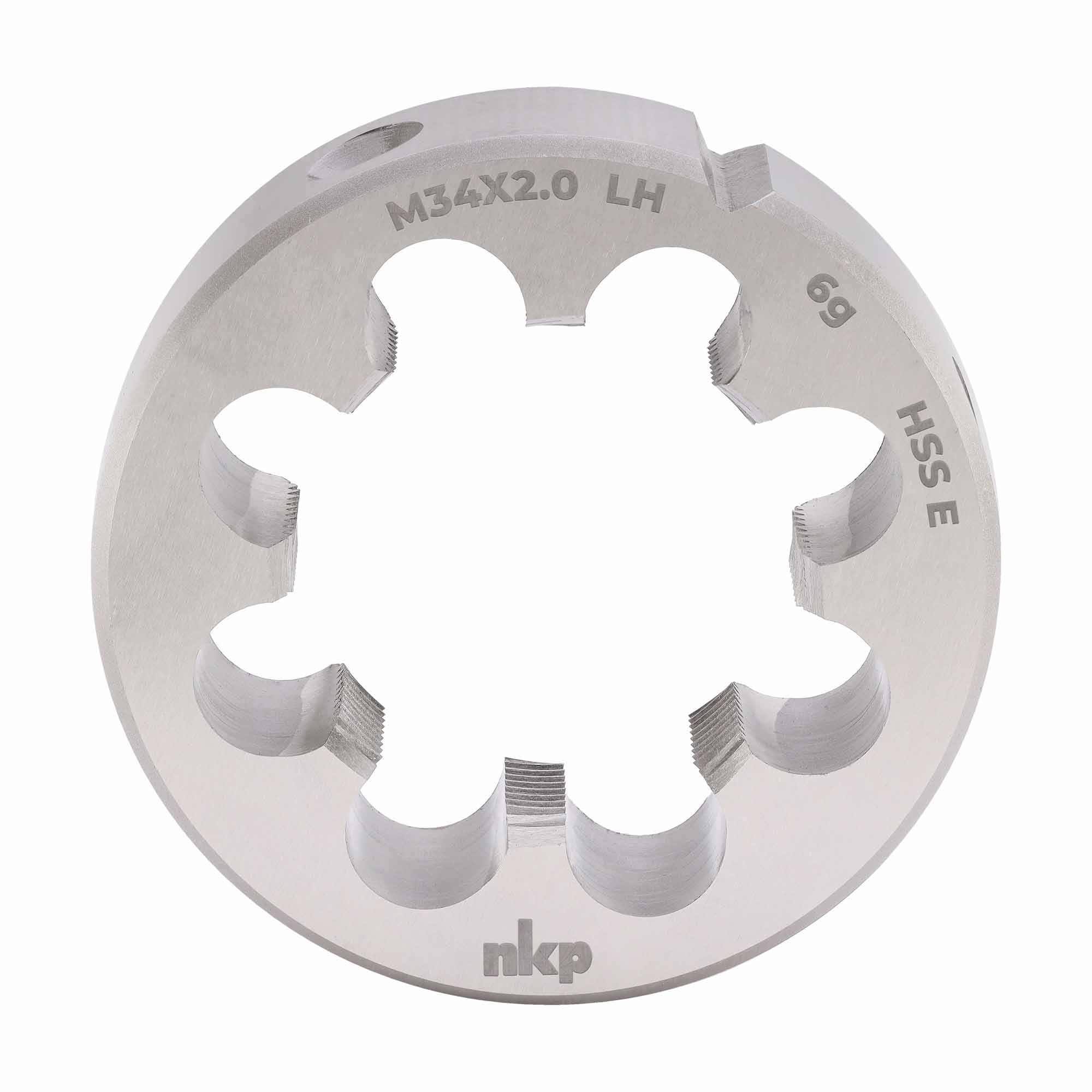 Плашка левая NKP М34х2,0 DINEN22568 HSSE 6g 65х18мм 294342N